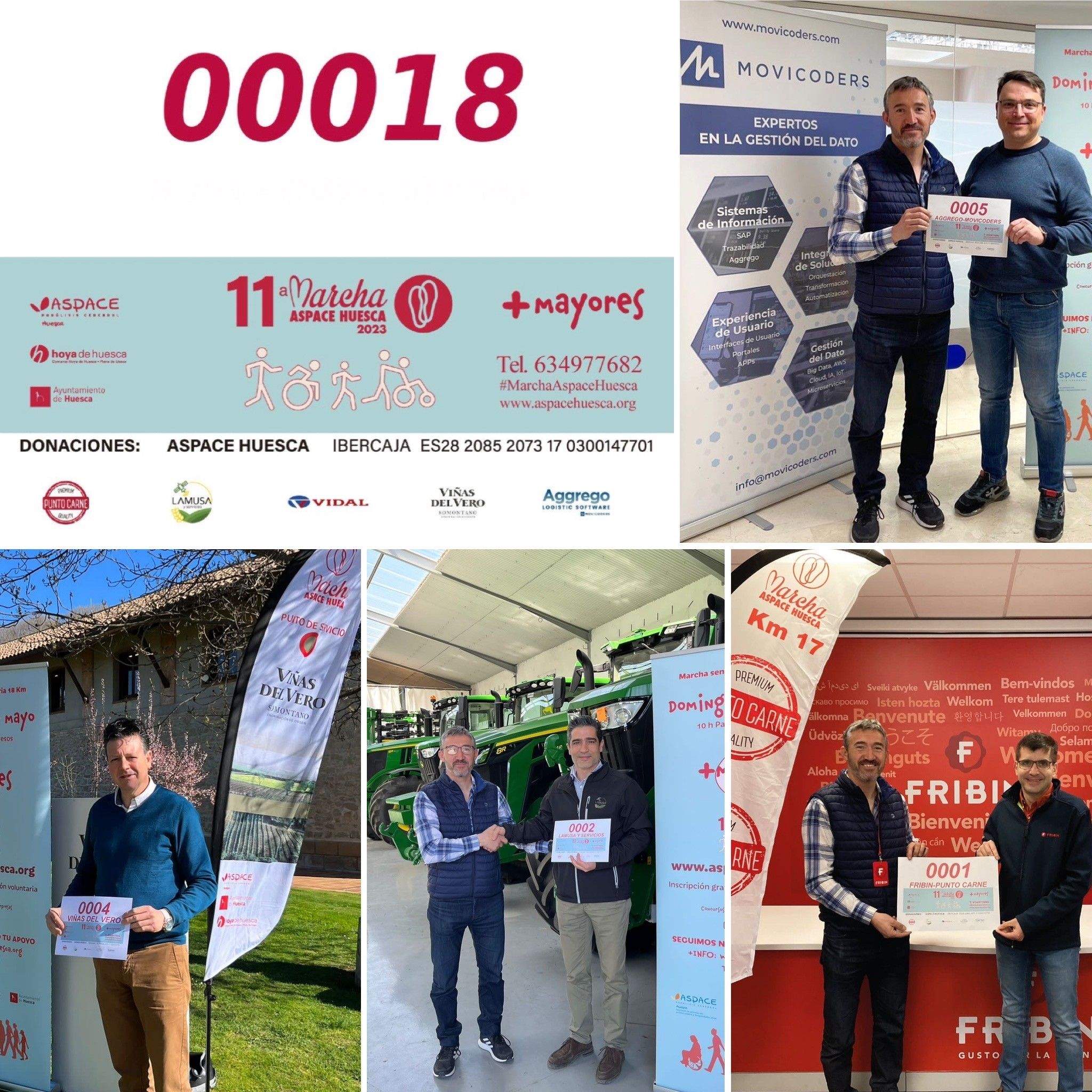 Patrocinadores dorsal Marcha Aspace 2023