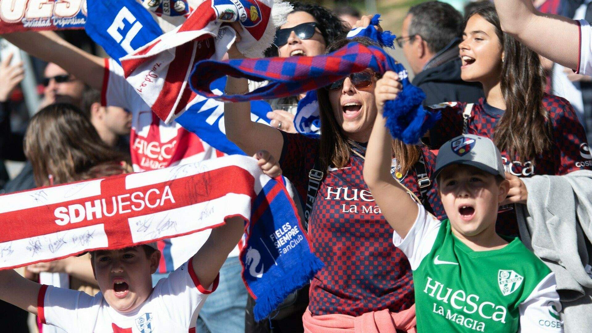 Aficionados del Huesca. Aficionados del Huesca.