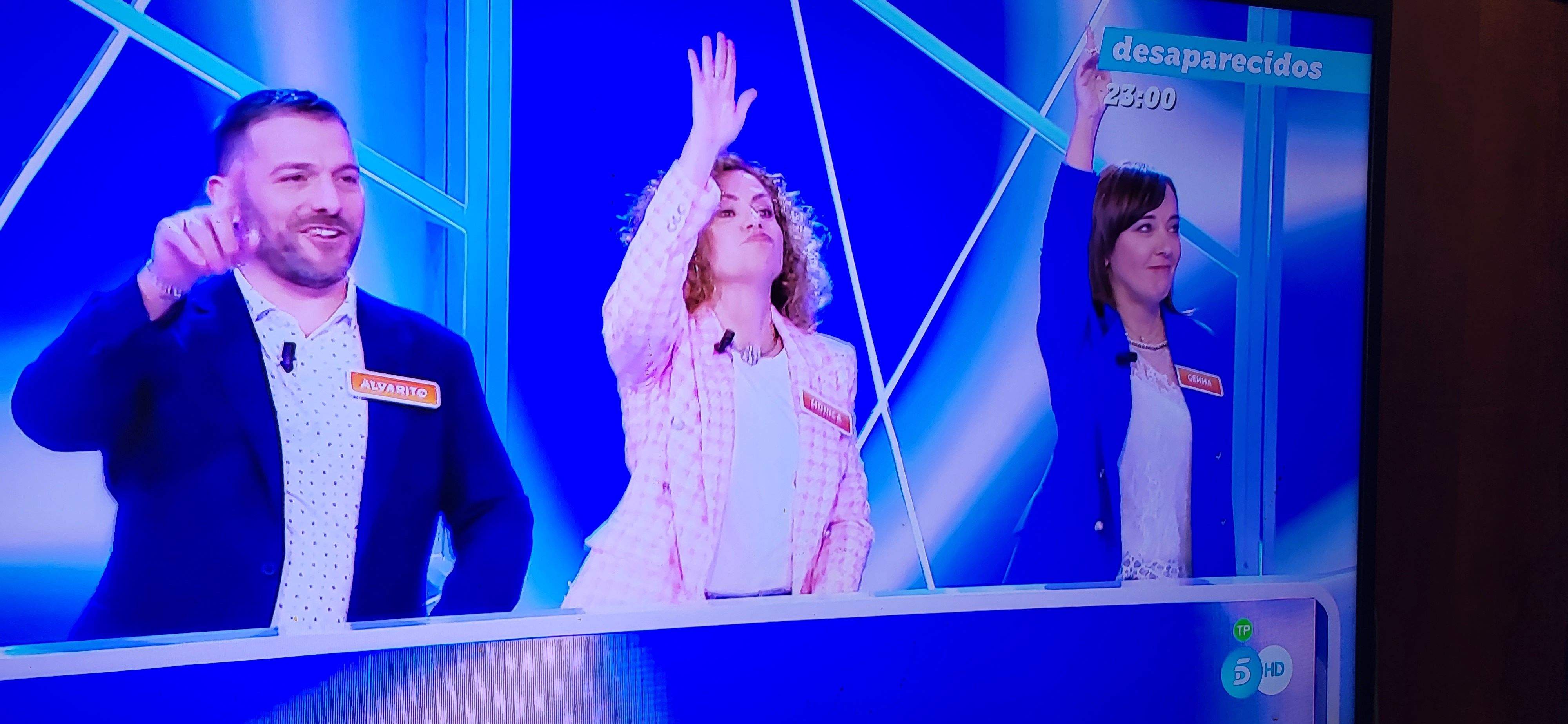 Concurso Reacciones en cadena, con Gemma, Álvaro y Mónica