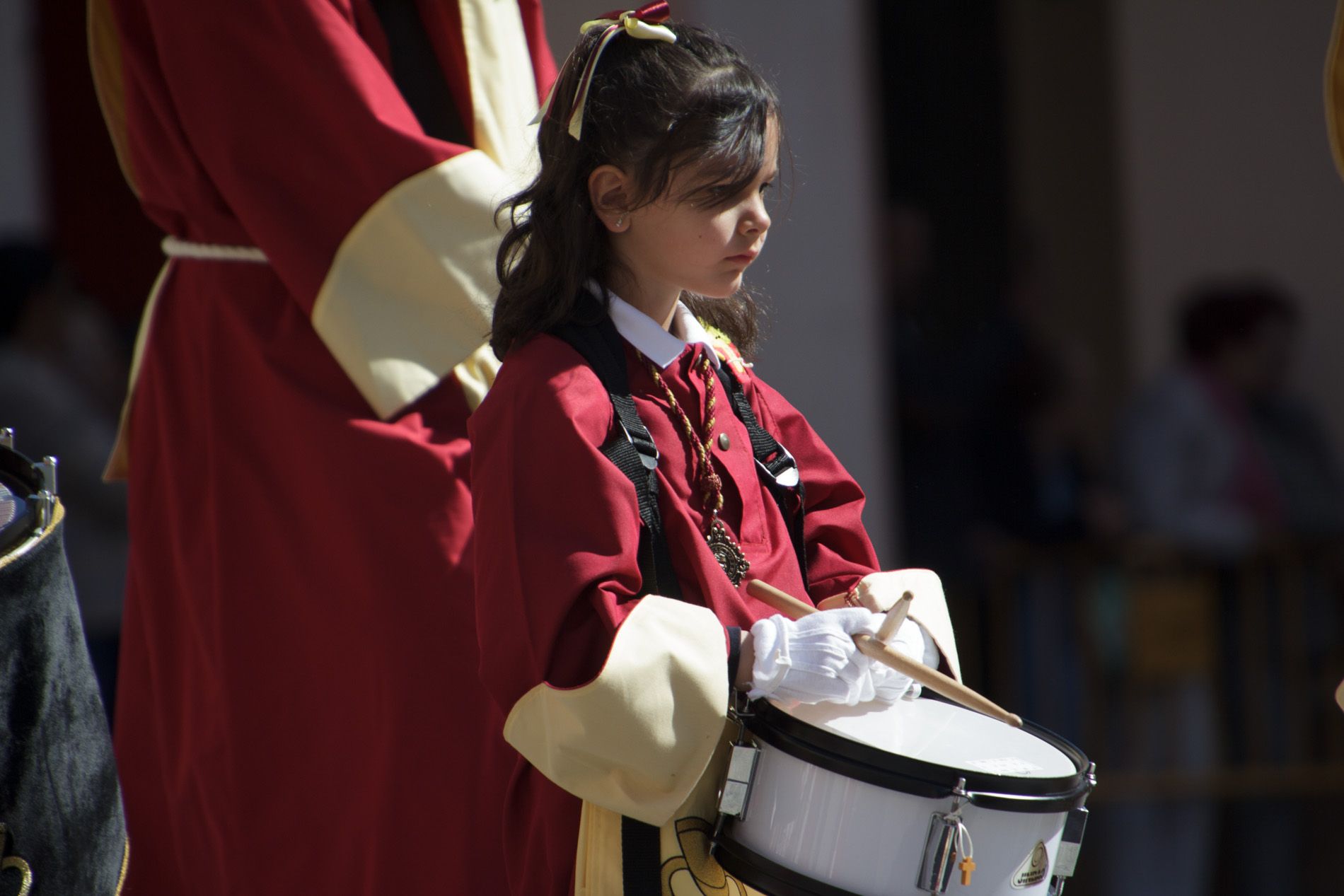 Concentración de Bandas y Tambores. Foto Amagoia La Cruz