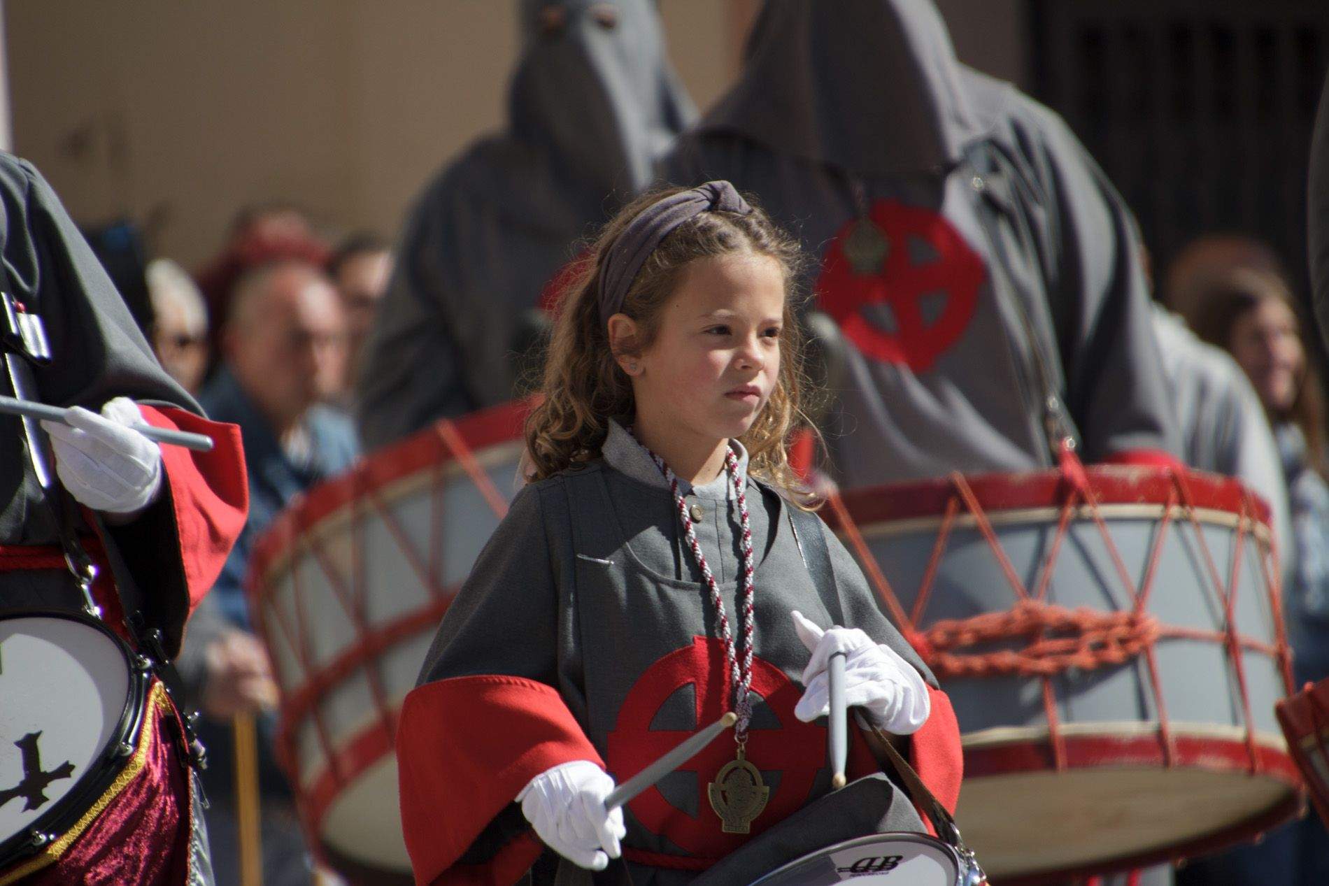 Concentración de Bandas y Tambores. Foto Amagoia La Cruz