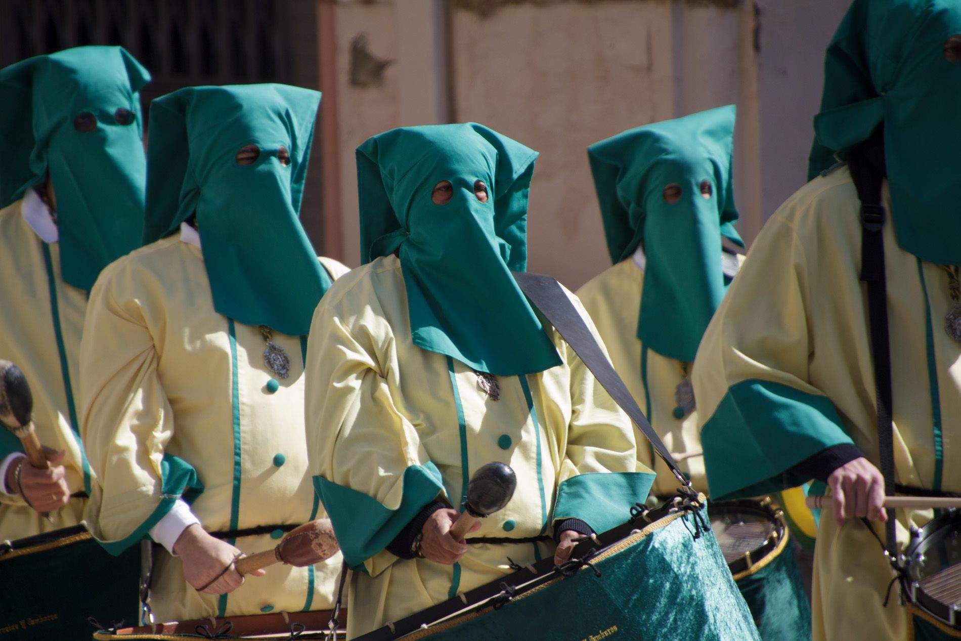 Concentración de Bandas y Tambores. Foto Amagoia La Cruz