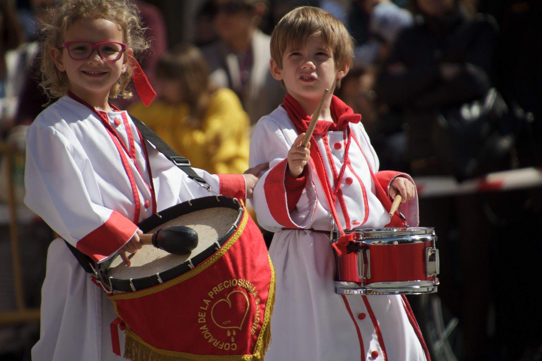 Concentración de Bandas y Tambores. Foto Amagoia La Cruz