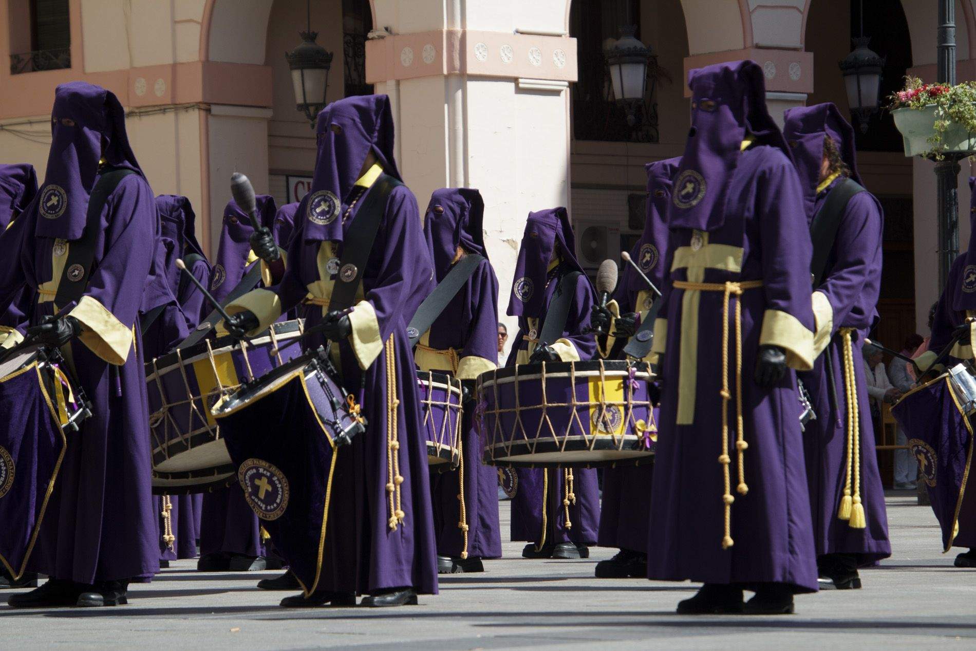 Concentración de Bandas y Tambores. Foto Amagoia La Cruz