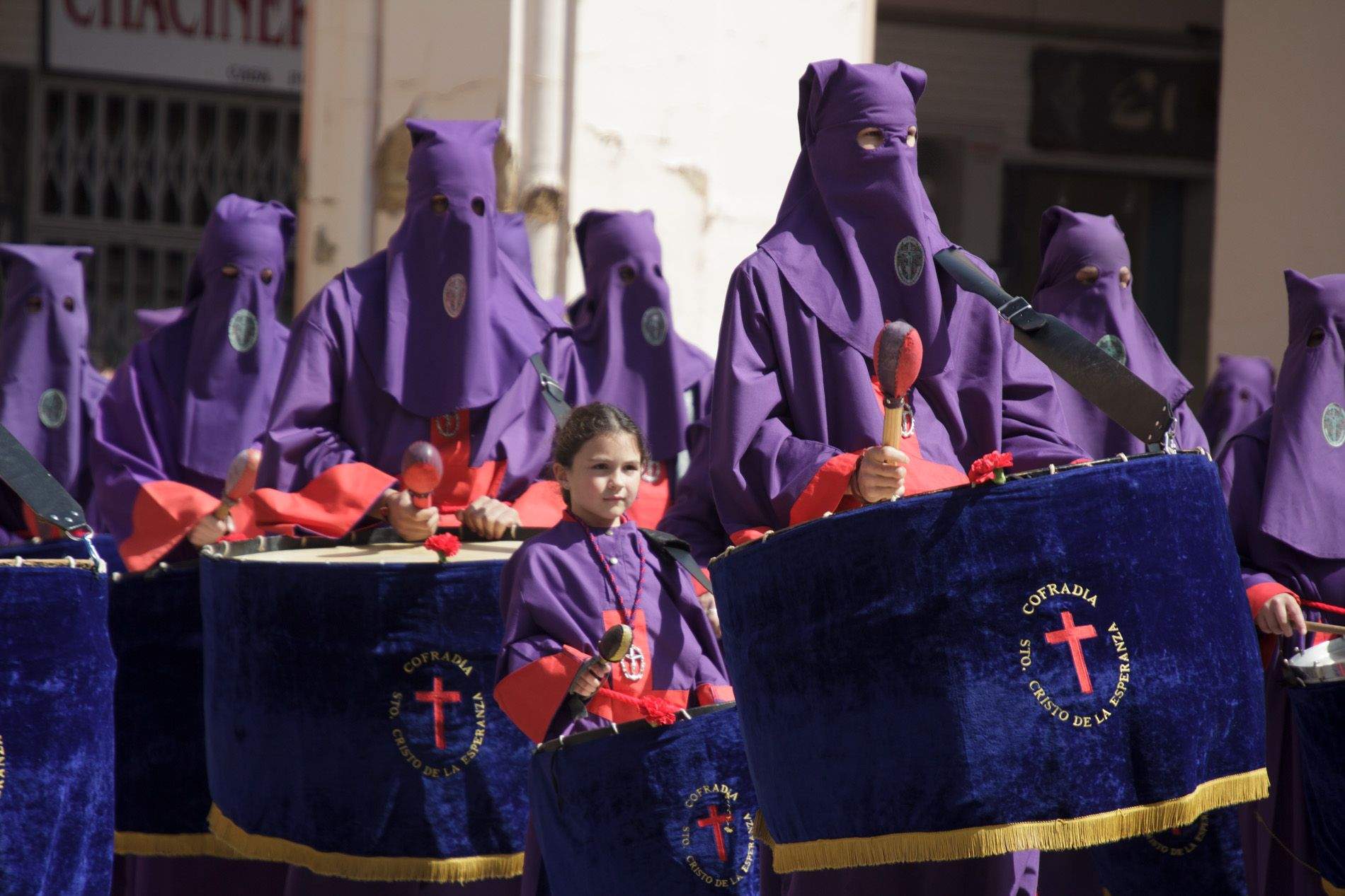 Concentración de Bandas y Tambores. Foto Amagoia La Cruz