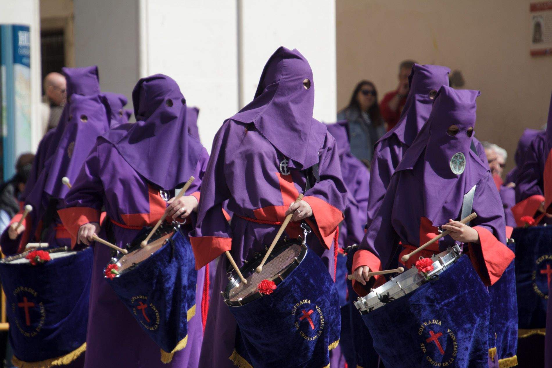 Concentración de Bandas y Tambores. Foto Amagoia La Cruz