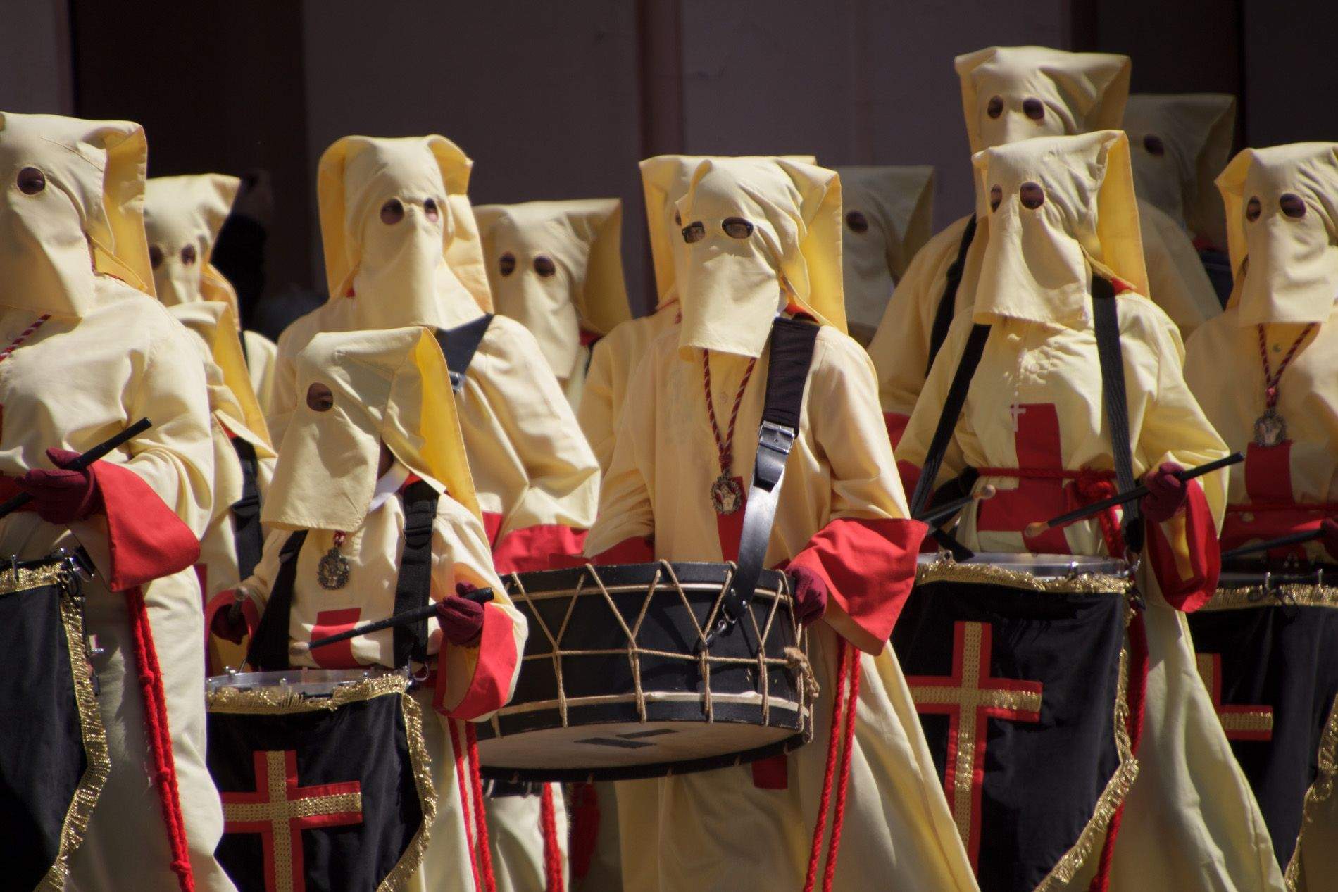 Concentración de Bandas y Tambores. Foto Amagoia La Cruz