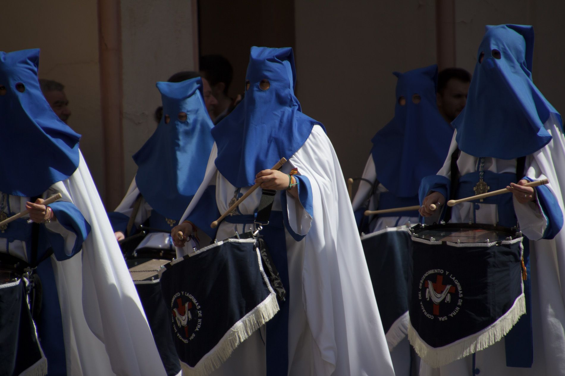 Concentración de Bandas y Tambores. Foto Amagoia La Cruz