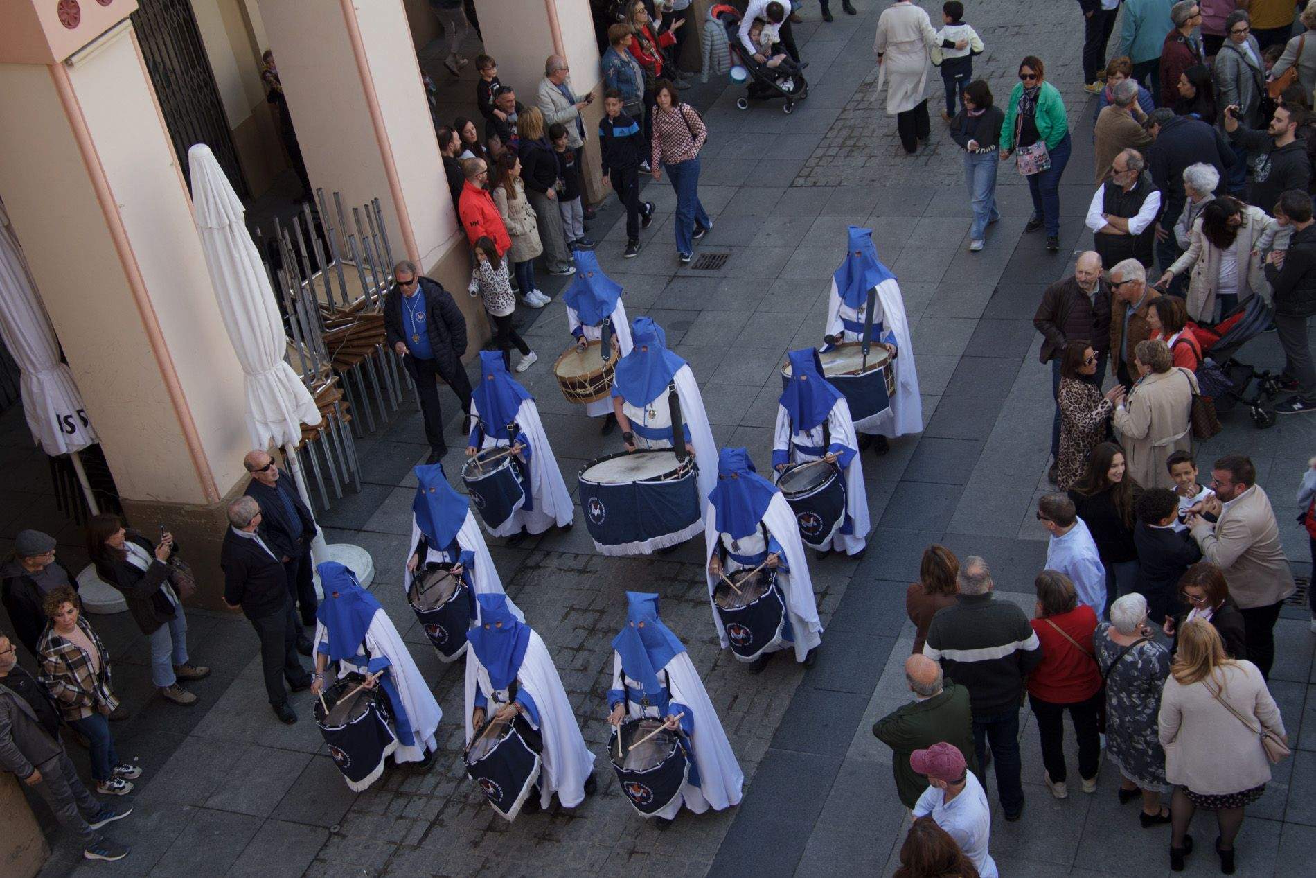 Concentración de Bandas y Tambores. Foto Amagoia La Cruz