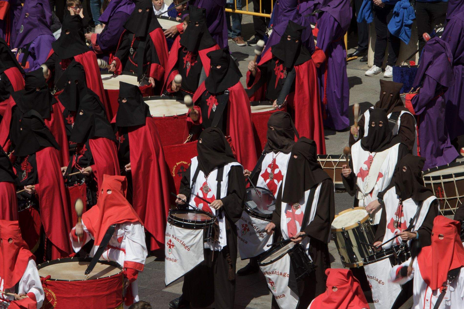 Concentración de Bandas y Tambores. Foto Amagoia La Cruz