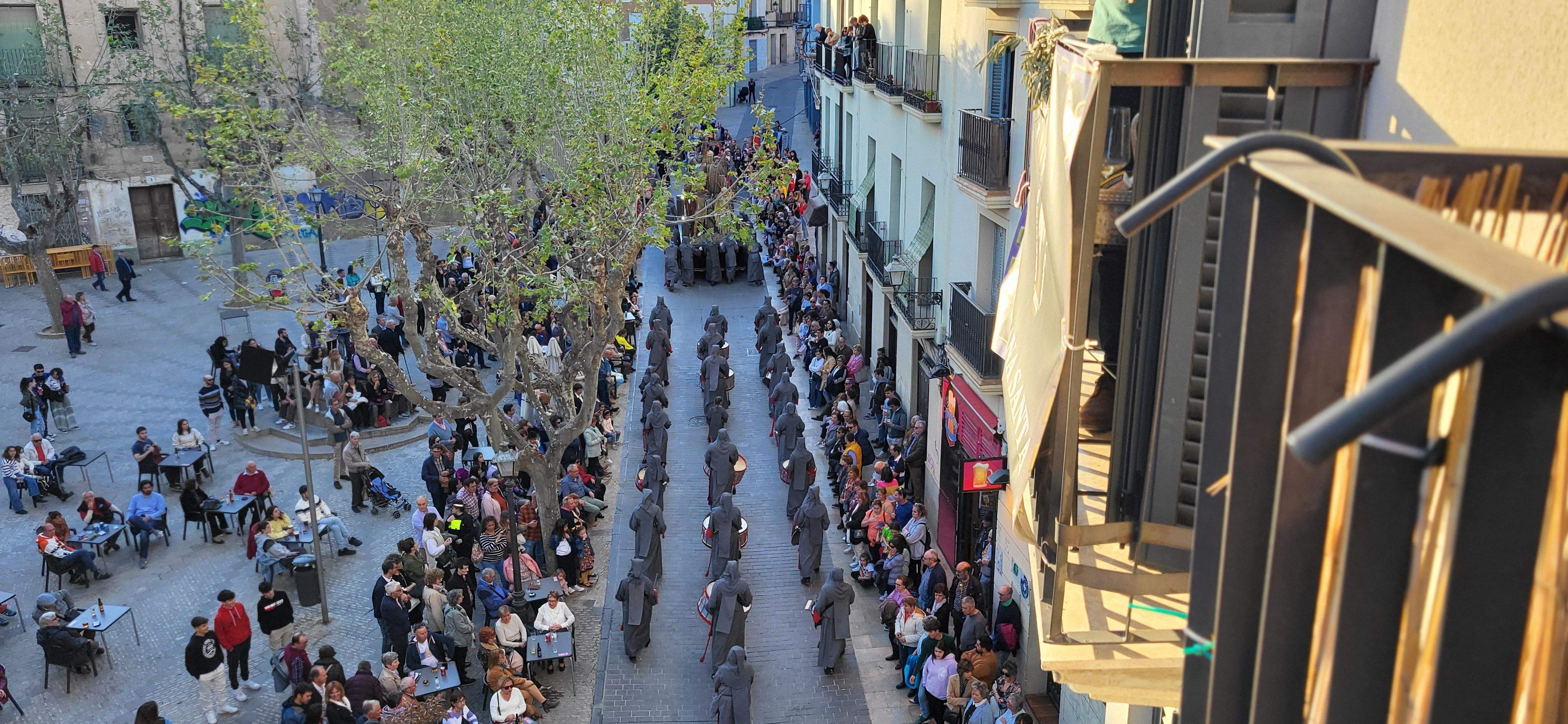 Procesión del Santo Entierro en Huesca, Viernes Santo. Foto: Myriam Martínez 