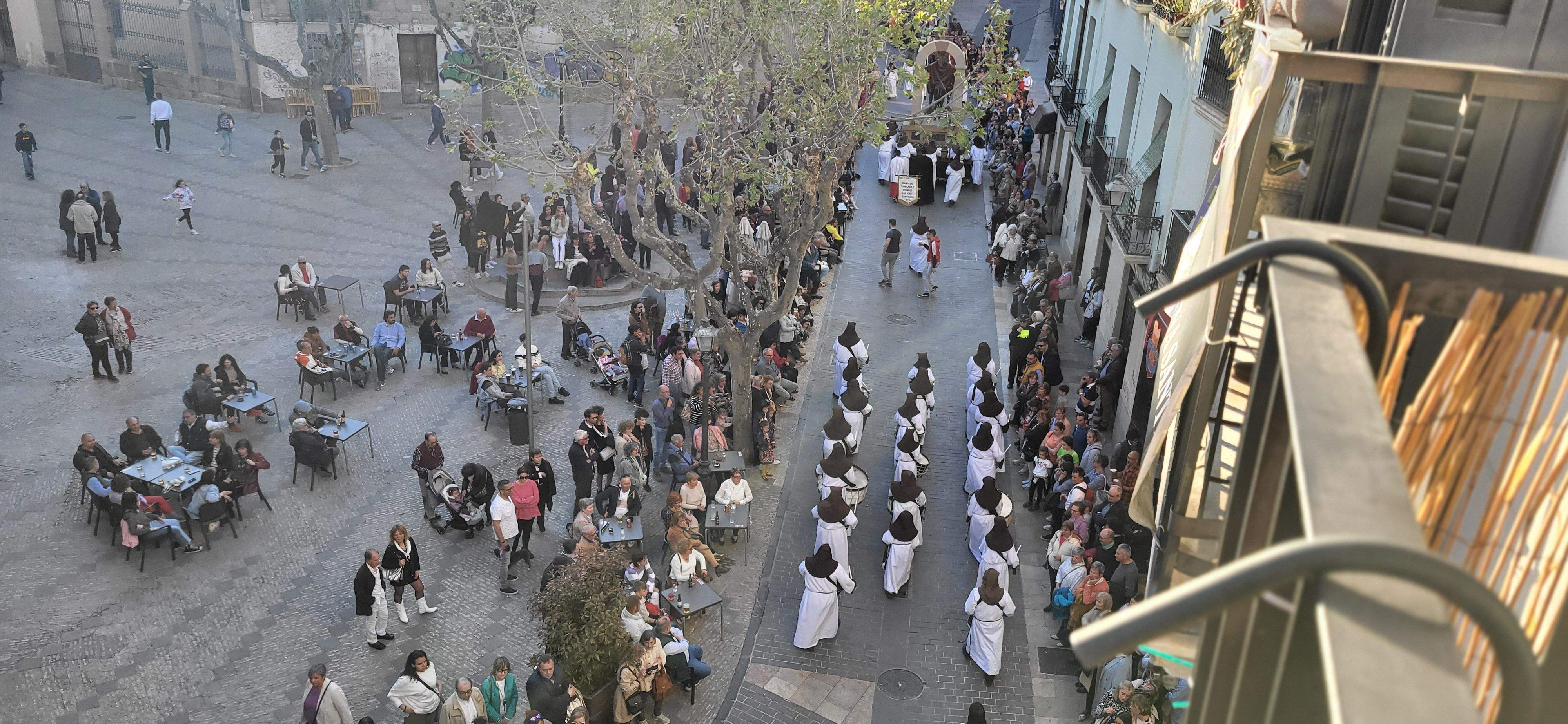 Procesión del Santo Entierro en Huesca, Viernes Santo. Foto: Myriam Martínez 