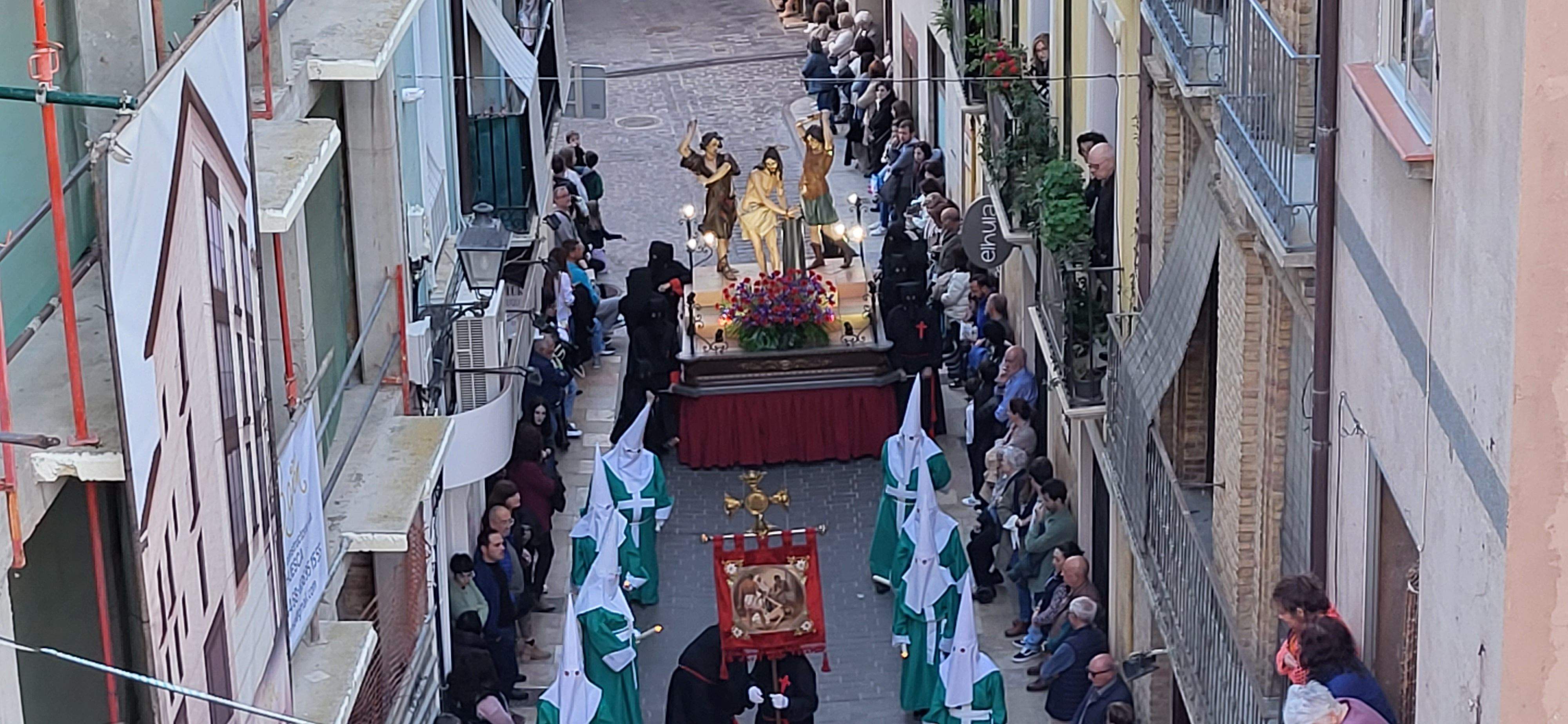 Procesión del Santo Entierro en Huesca, Viernes Santo. Foto: Mercedes Manterola