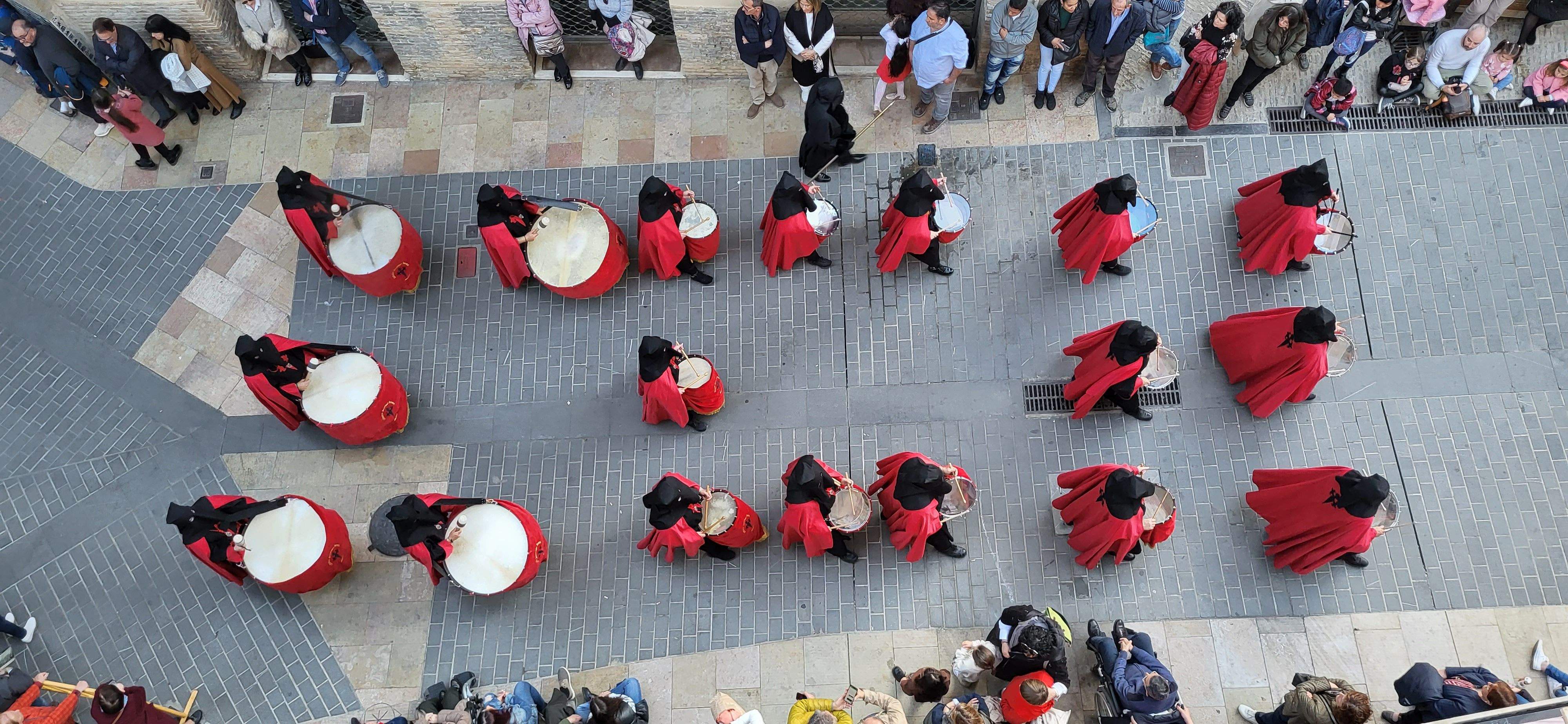 Procesión del Santo Entierro en Huesca, Viernes Santo. Foto: Mercedes Manterola