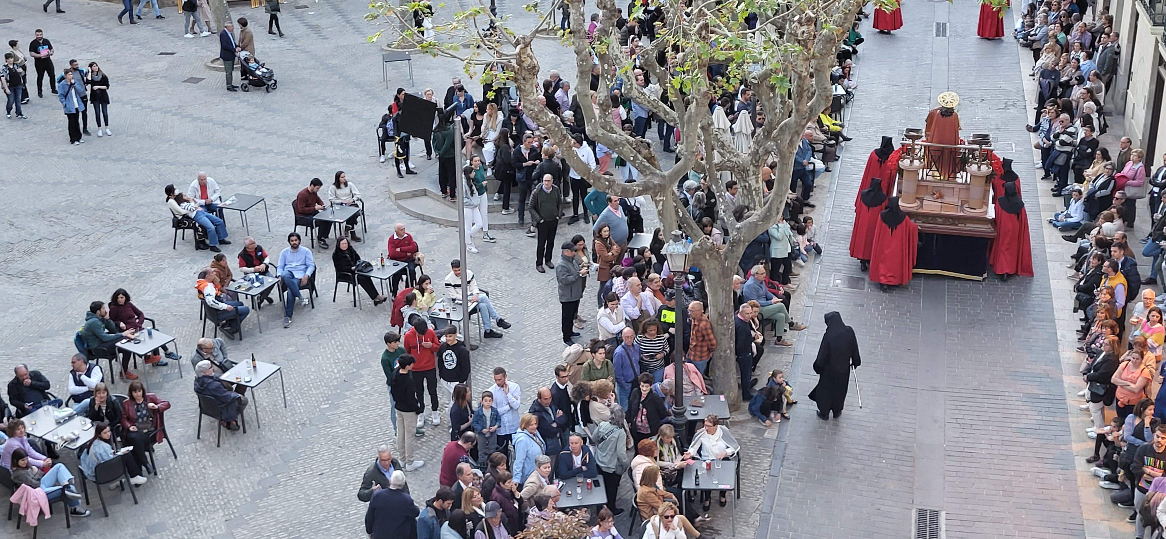 Procesión del Santo Entierro en Huesca, Viernes Santo. Foto: Mercedes Manterola