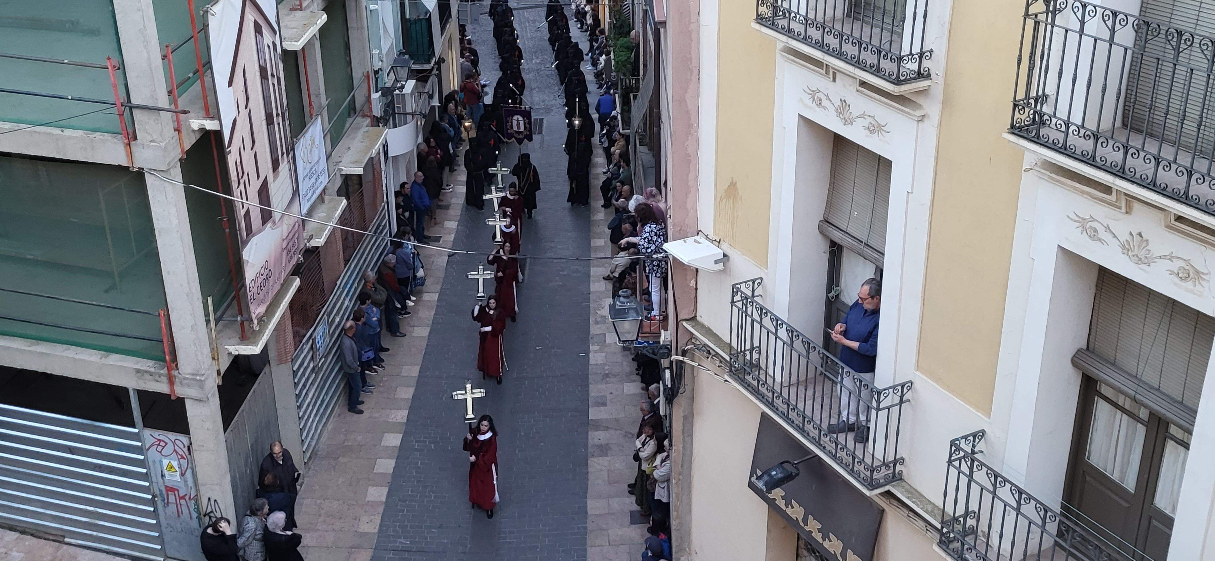 Procesión del Santo Entierro en Huesca, Viernes Santo. Foto: Mercedes Manterola