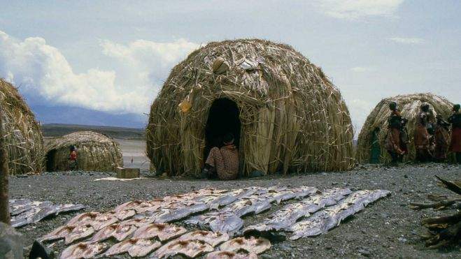 Secado de pescado de El Molo Secado de pescado de El Molo
