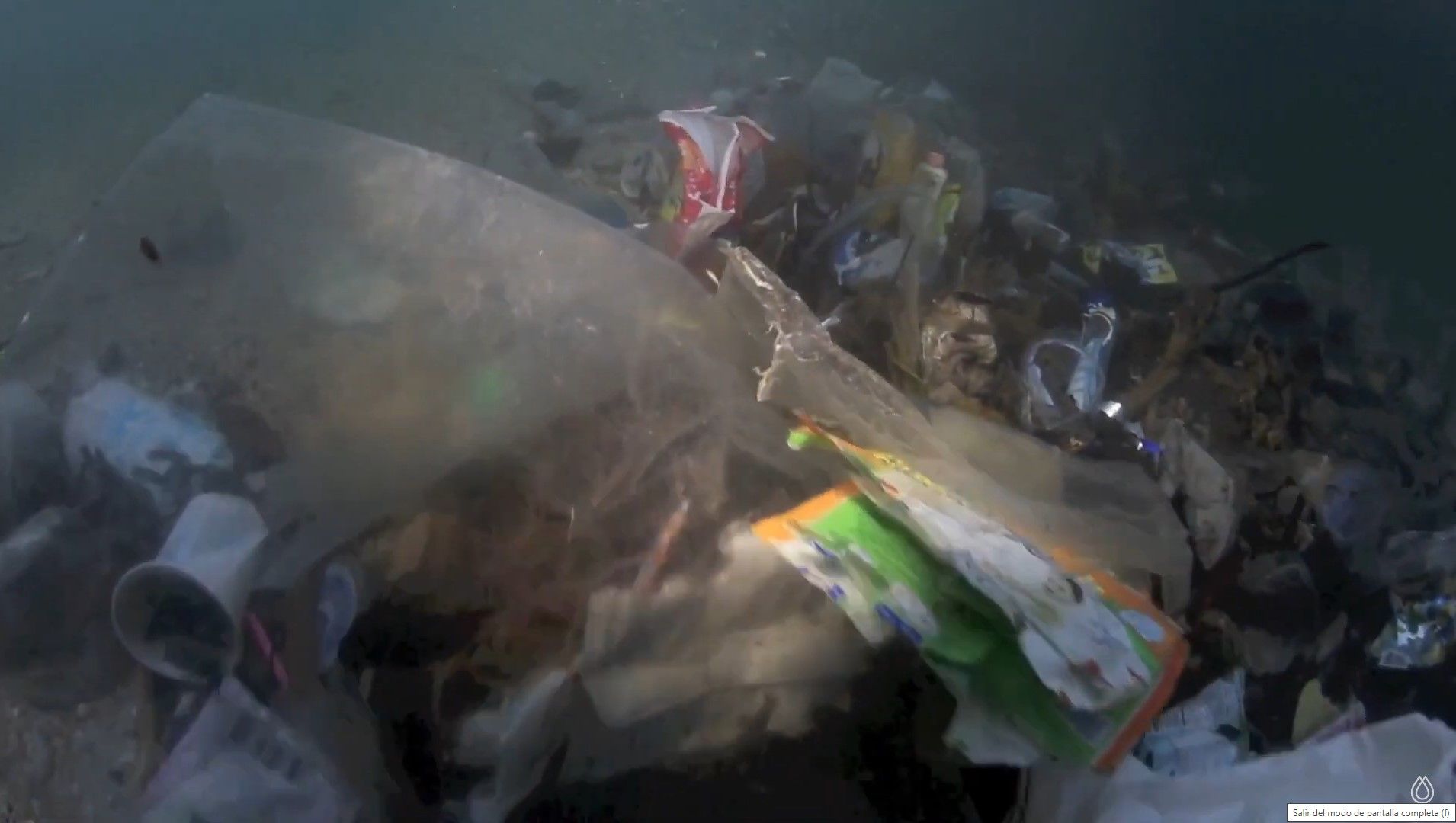 Plásticos en el fondo marino en el Sudeste asiático. Plásticos en el fondo marino en el Sudeste asiático.