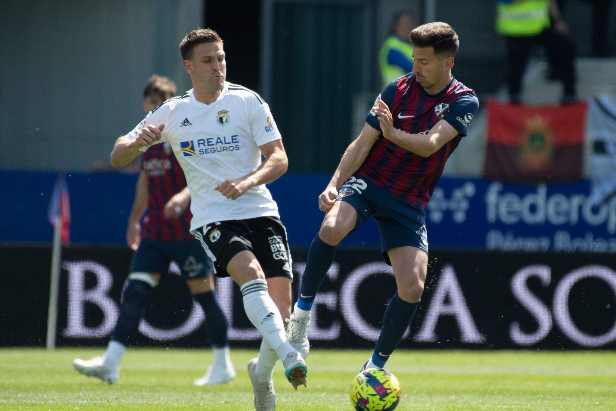 Juan Carlos Real fue el protagonista del Huesca 2-1 Burgos. Foto: SD Huesca
