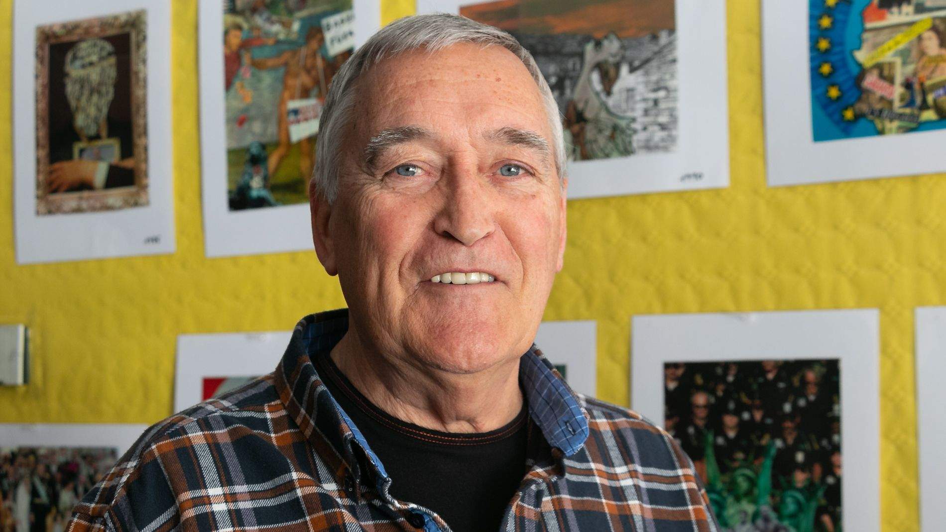 Exposición de Fernando Otín, Composiciones que invitan a pensar. Foto Estela Alcay 