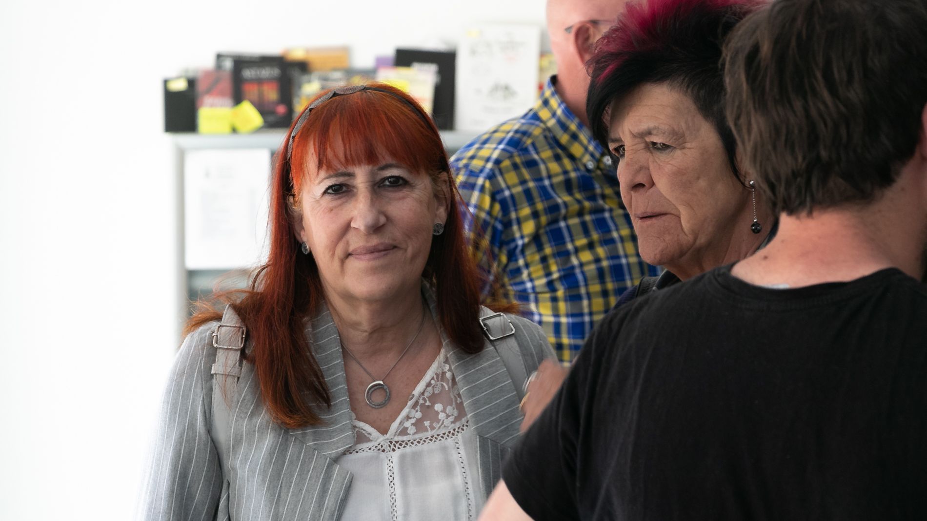 Exposición de Fernando Otín, Composiciones que invitan a pensar. Foto Estela Alcay 