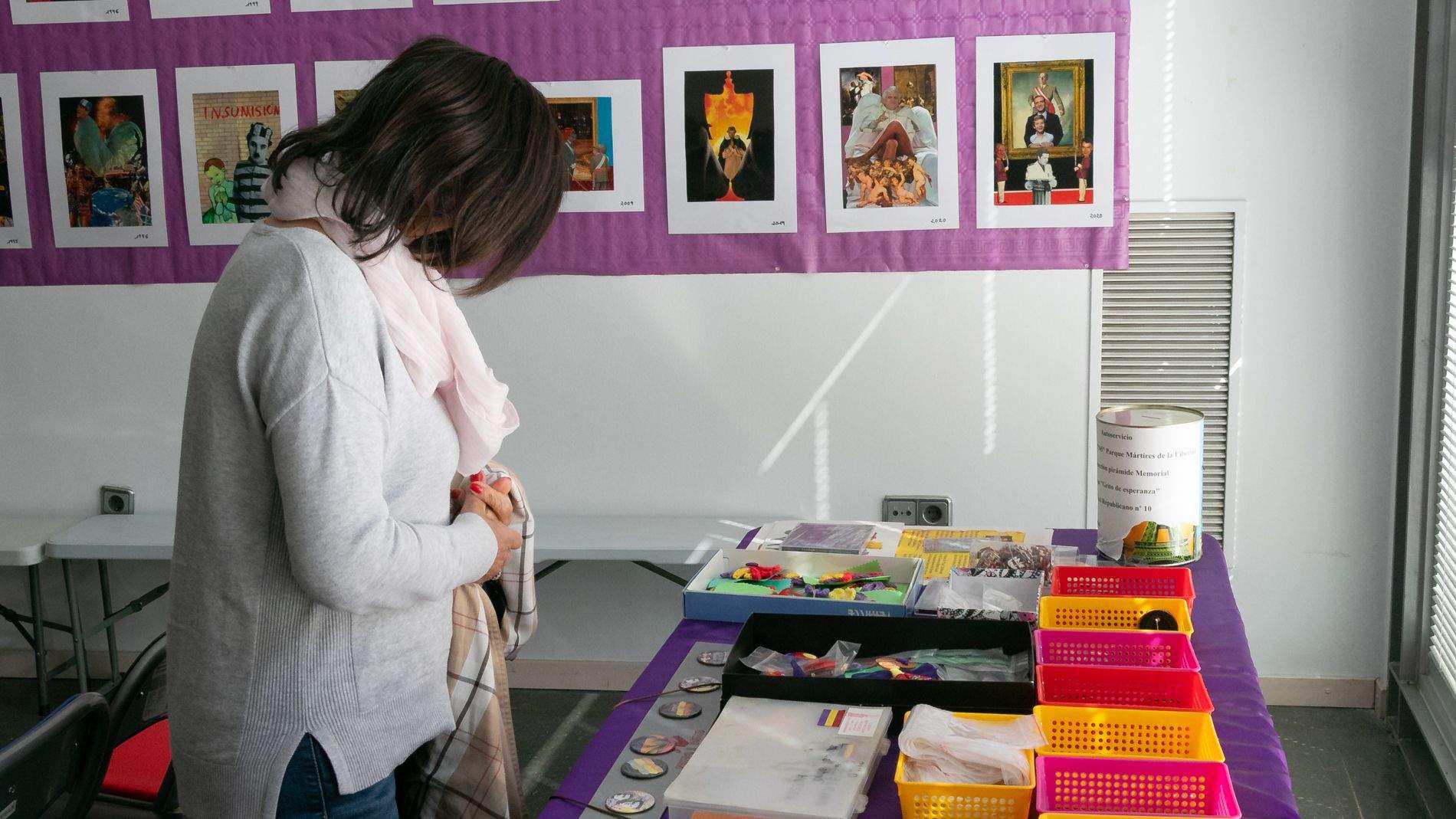 Exposición de Fernando Otín, Composiciones que invitan a pensar. Foto Estela Alcay 