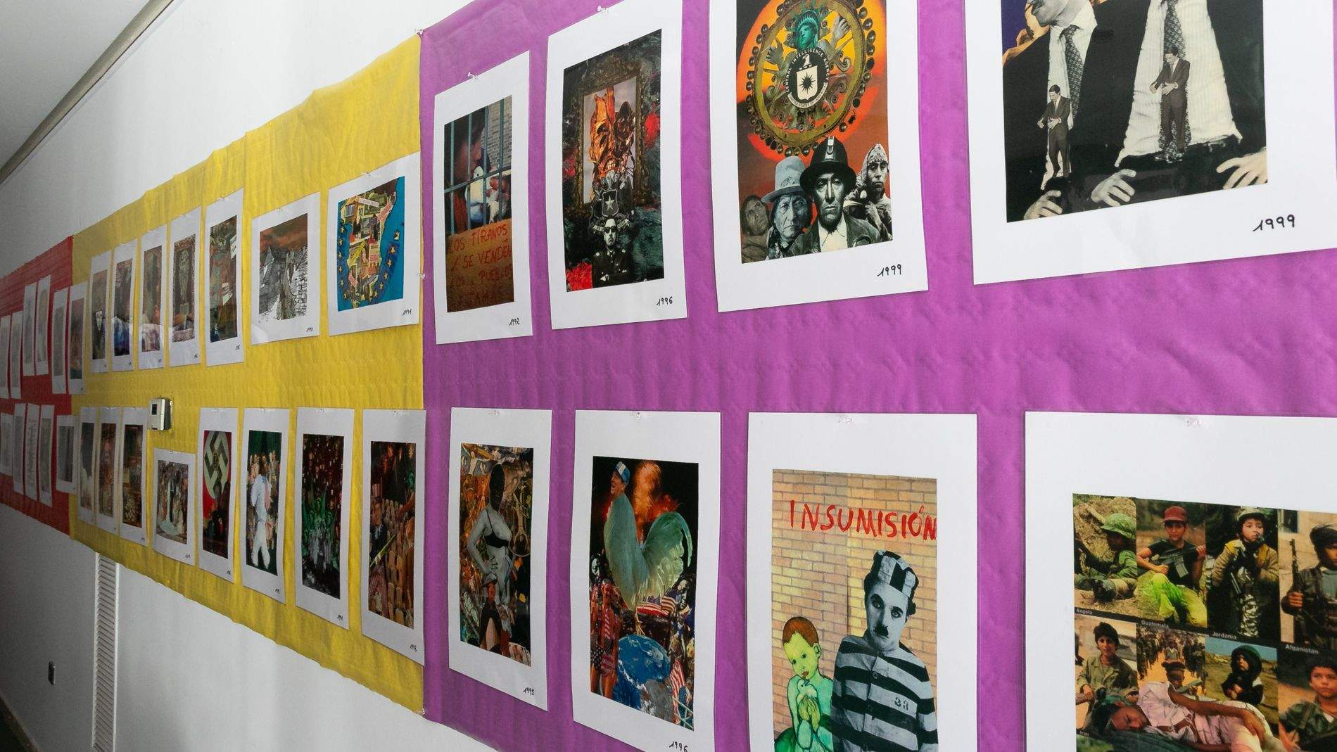 Exposición de Fernando Otín, Composiciones que invitan a pensar. Foto Estela Alcay 