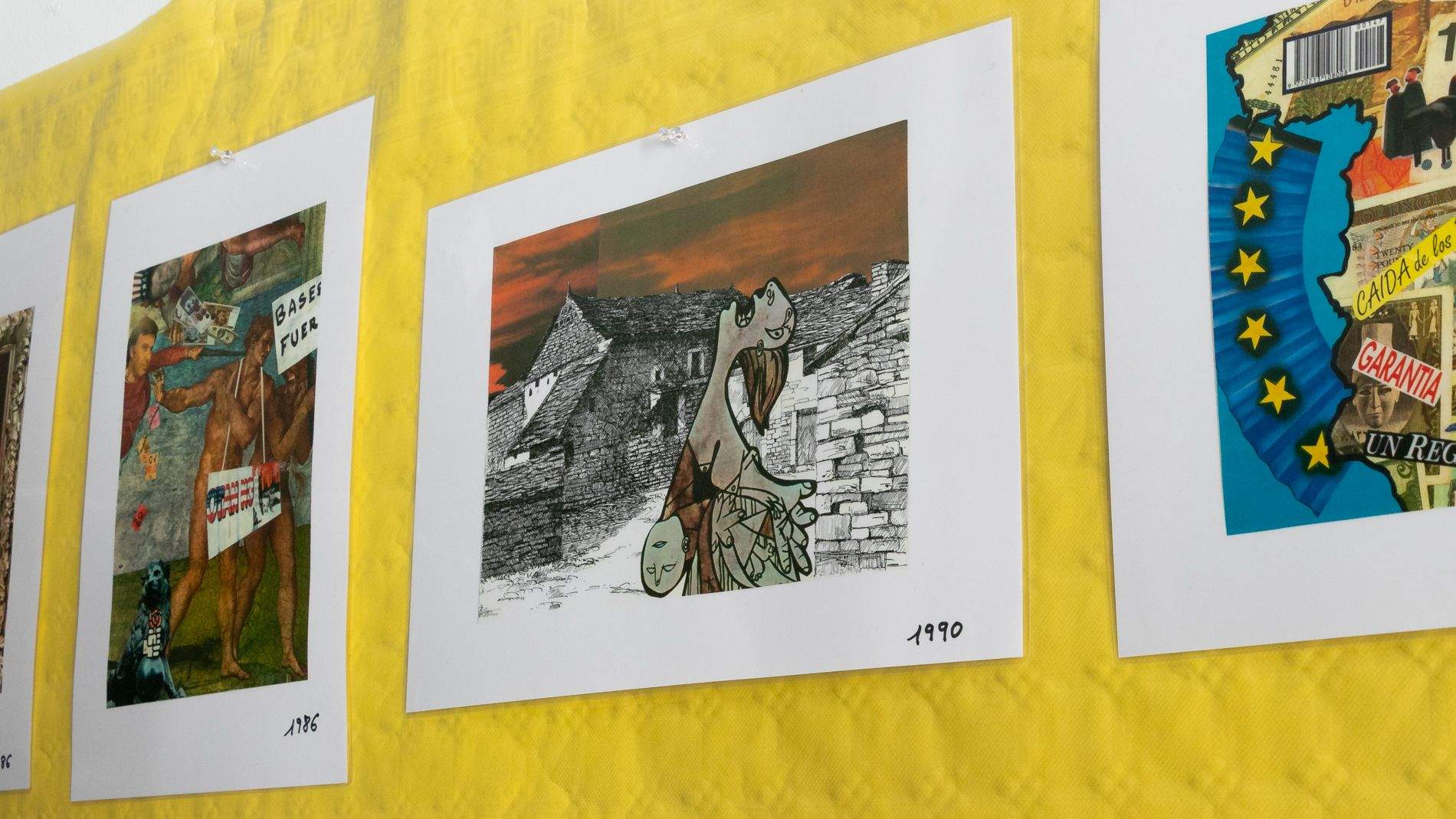 Exposición de Fernando Otín, Composiciones que invitan a pensar. Foto Estela Alcay 