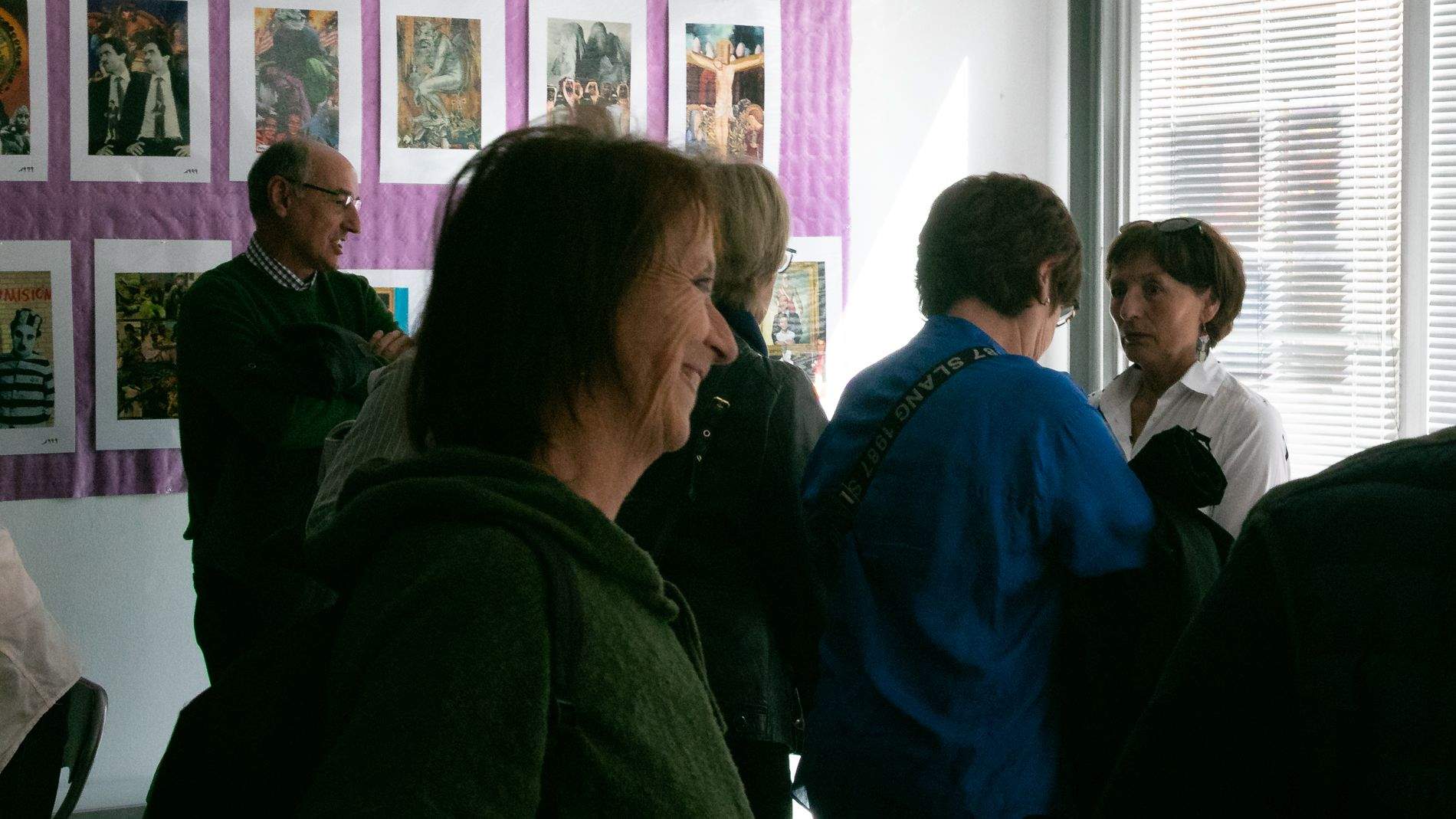 Exposición de Fernando Otín, Composiciones que invitan a pensar. Foto Estela Alcay 