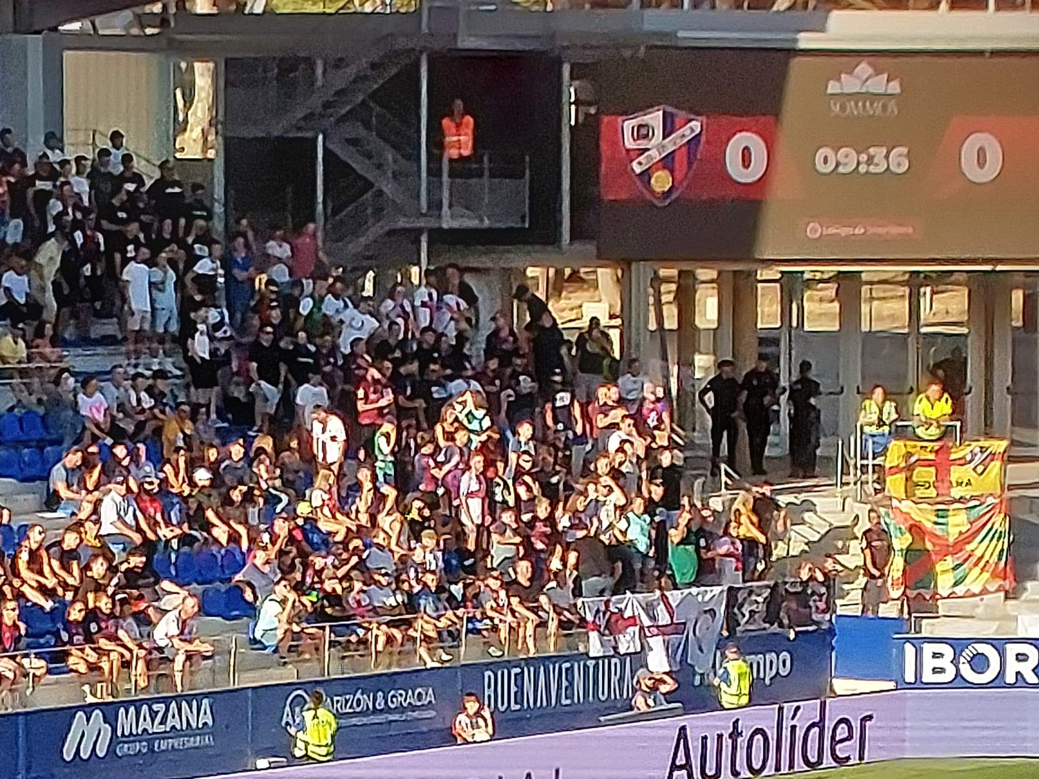 Grada de Los Alcorazados de la SD Huesca