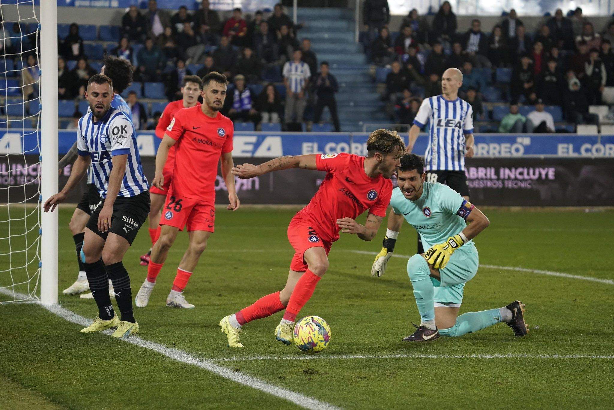 Un momento del Alavés 0-0 Andorra del pasado lunes. Foto: FC Andorra