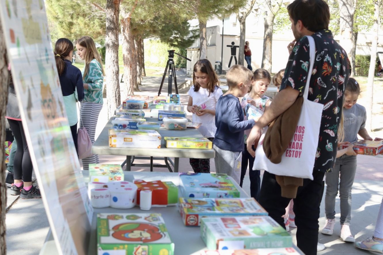 Celebración del Día Internacional de los Juegos de Mesa en Huesca. FOTO: David Martínez