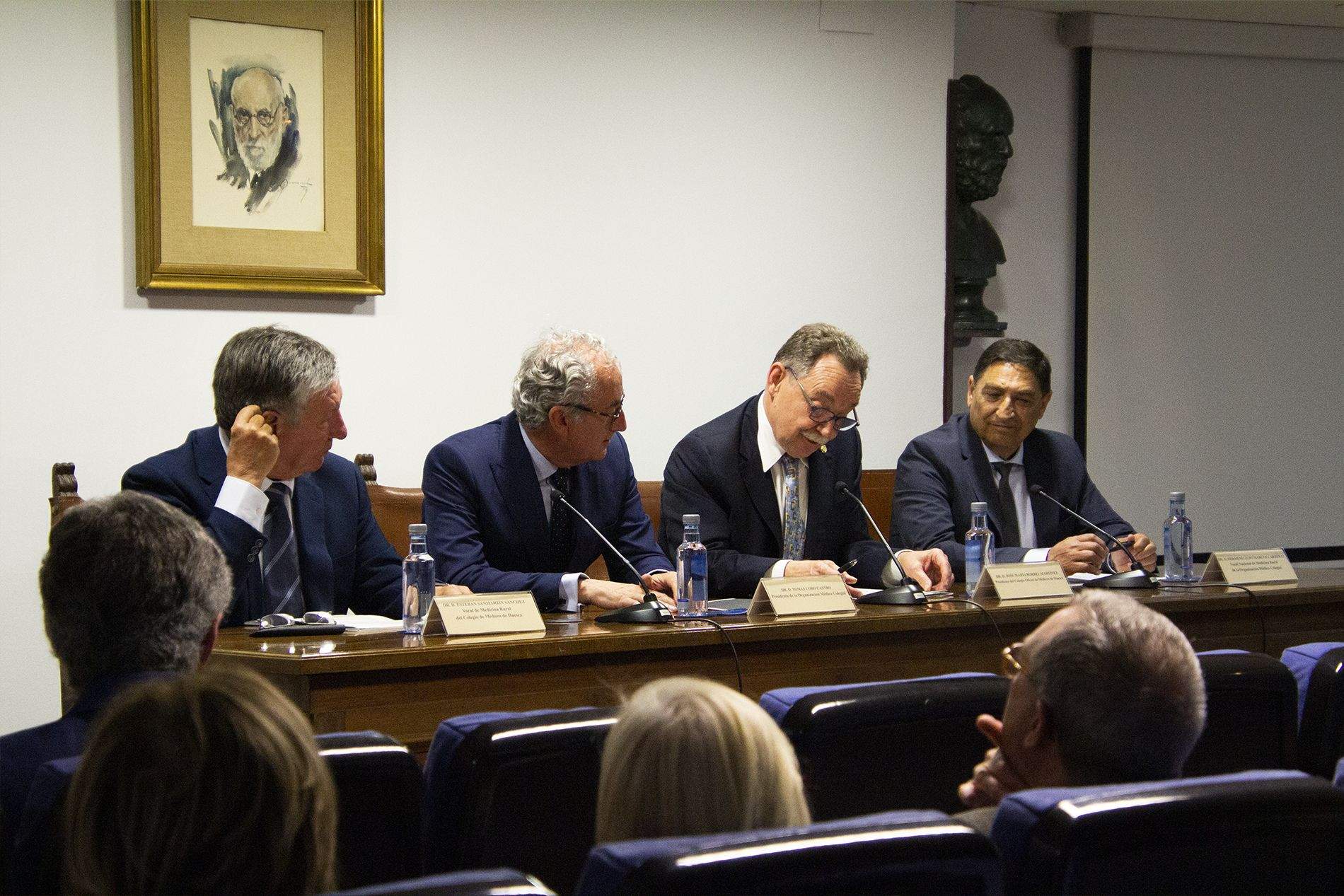 Esteban Sanmartín, Tomás Cobo, José María Borrel y Hermenegildo Marcos. Amagoia La Cruz