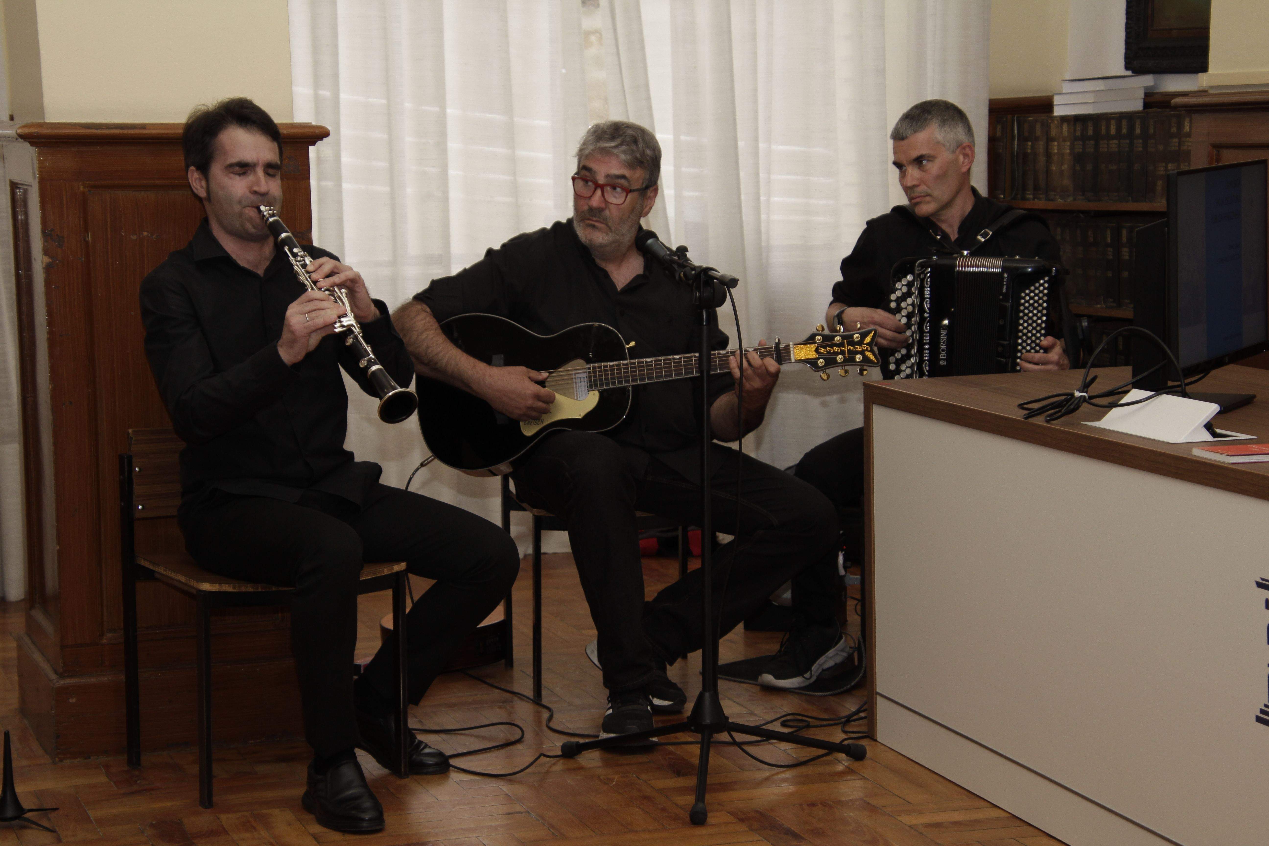 Jorge Ramón Salinas, Kike Lera y Manuel Franco. Foto Amagoia La Cruz