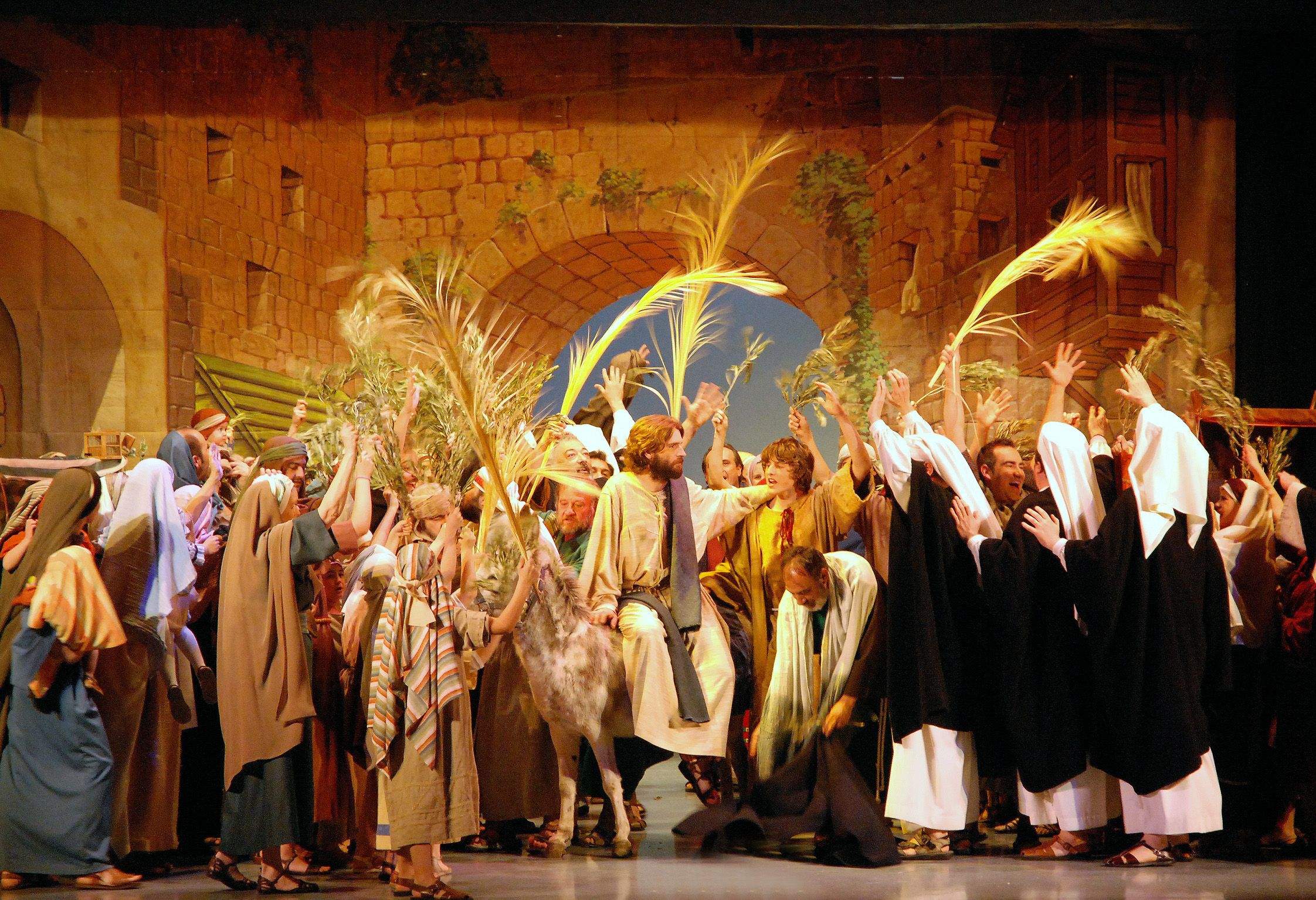 Interpretación de La Pasión en Salesianos. Foto Carlos Jalle