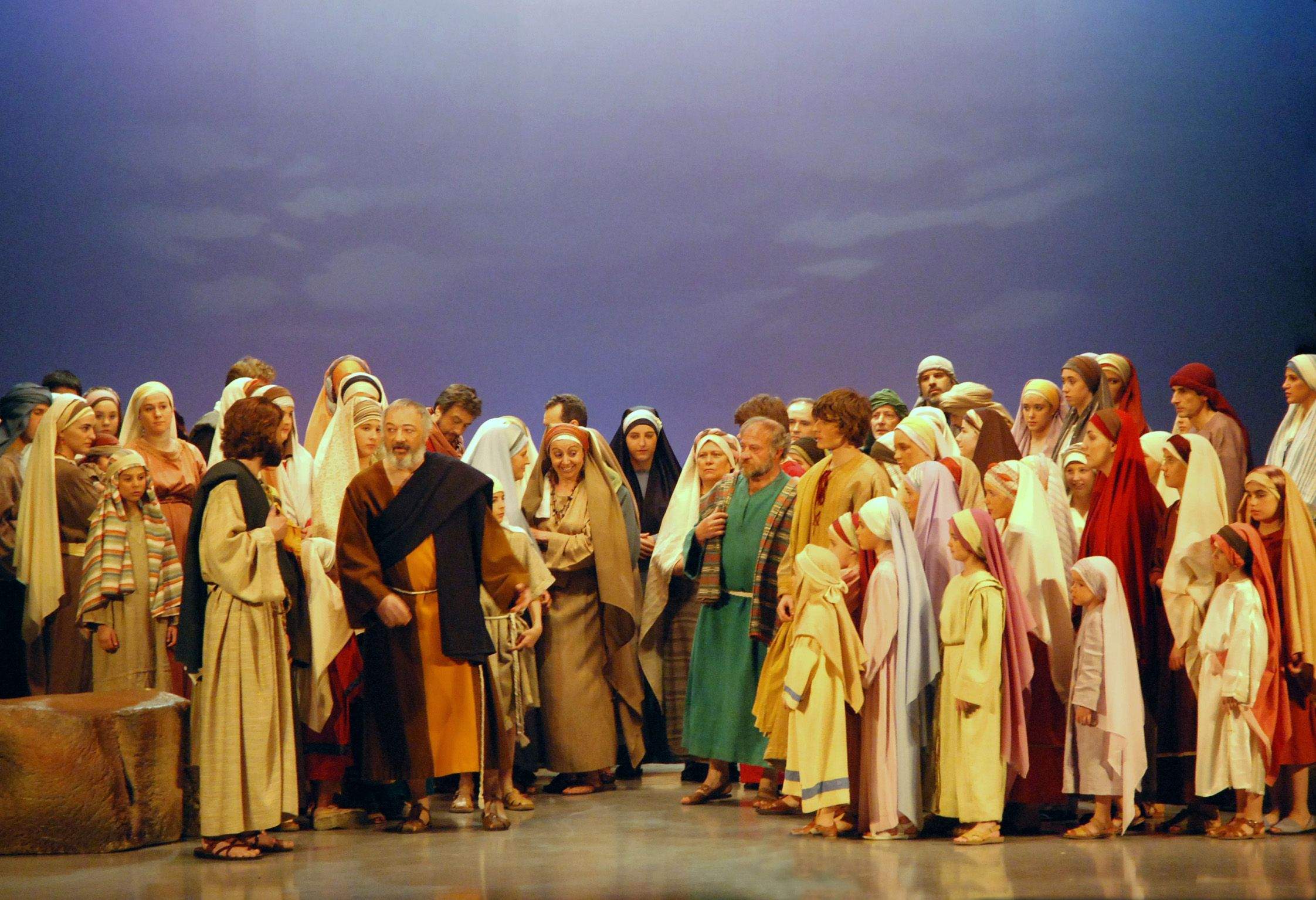 Interpretación de La Pasión en Salesianos. Foto Carlos Jalle