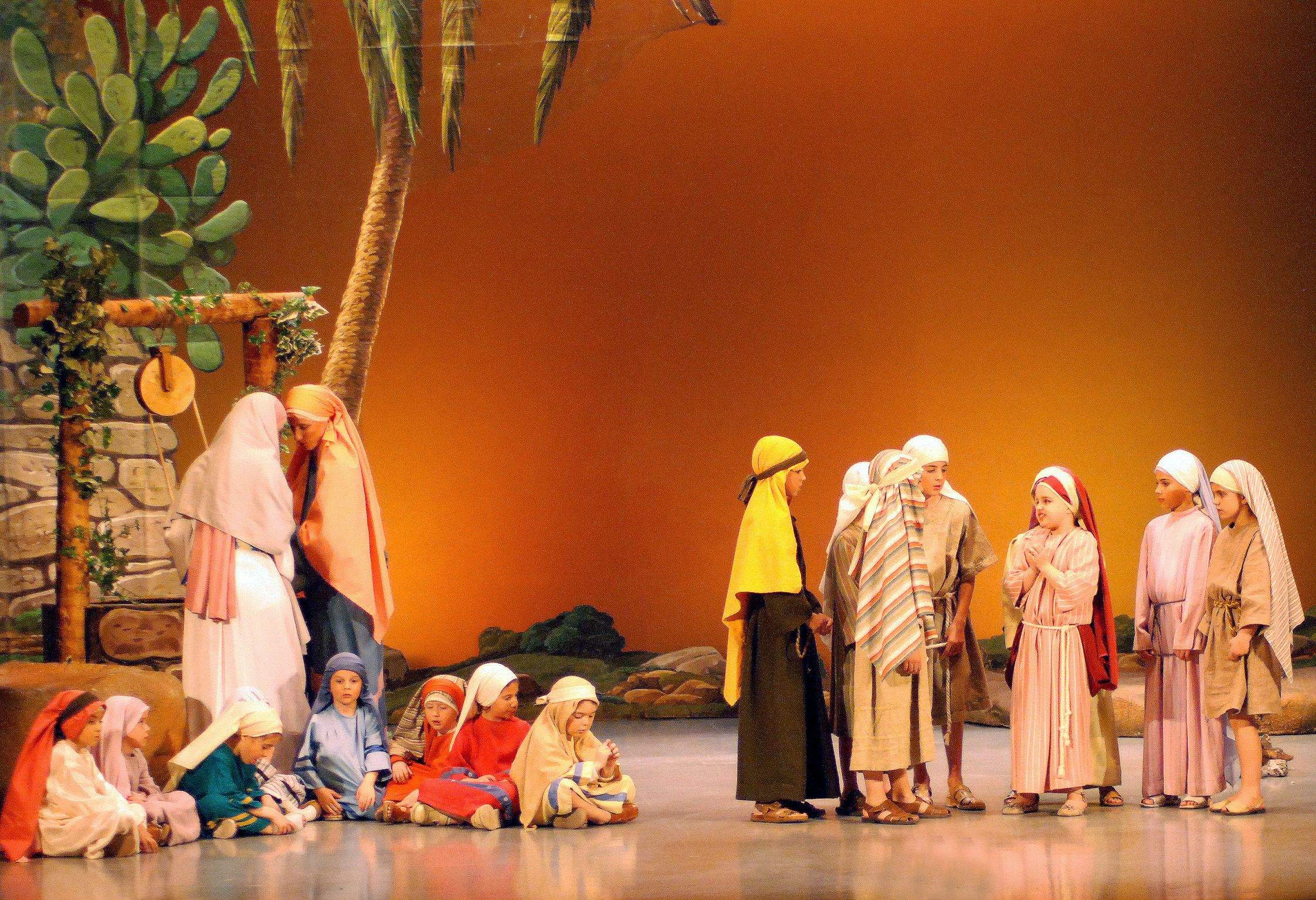 Interpretación de La Pasión en Salesianos. Foto Carlos Jalle