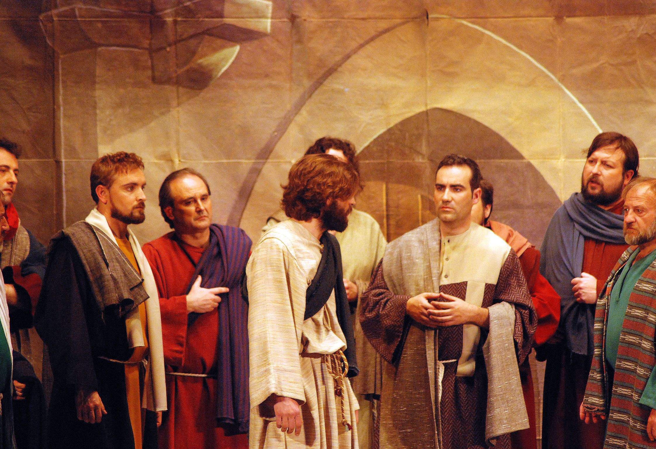 Interpretación de La Pasión en Salesianos. Foto Carlos Jalle