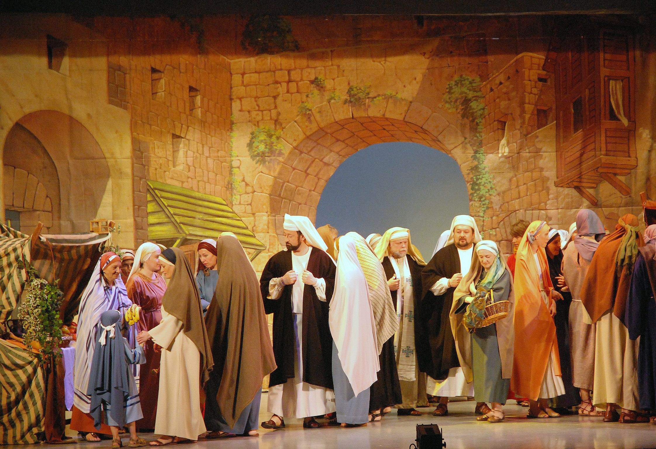 Interpretación de La Pasión en Salesianos. Foto Carlos Jalle