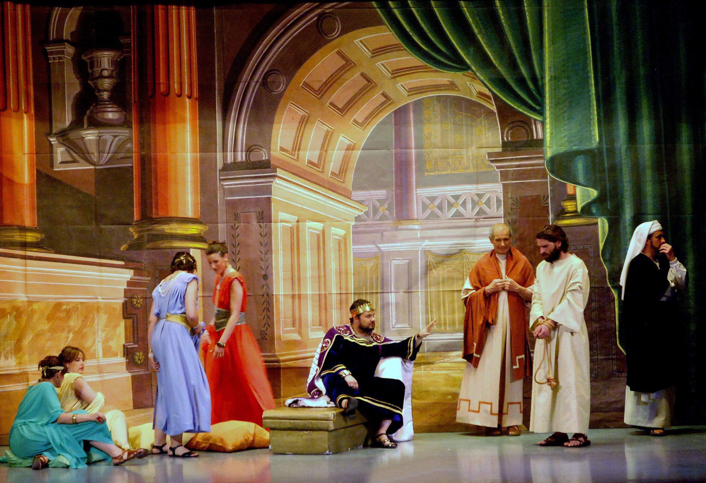 Interpretación de La Pasión en Salesianos. Foto Carlos Jalle