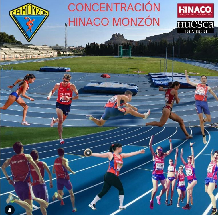 Cartel de la concentración que celebra el Hinaco Monzón este fin de semana con sus filiales.