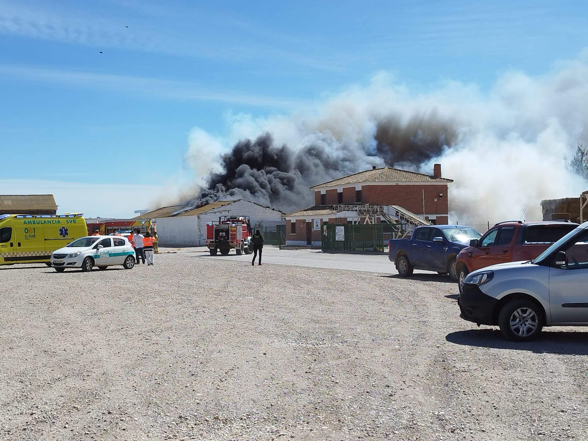 Incendio de la deshidratadora de Lanaja