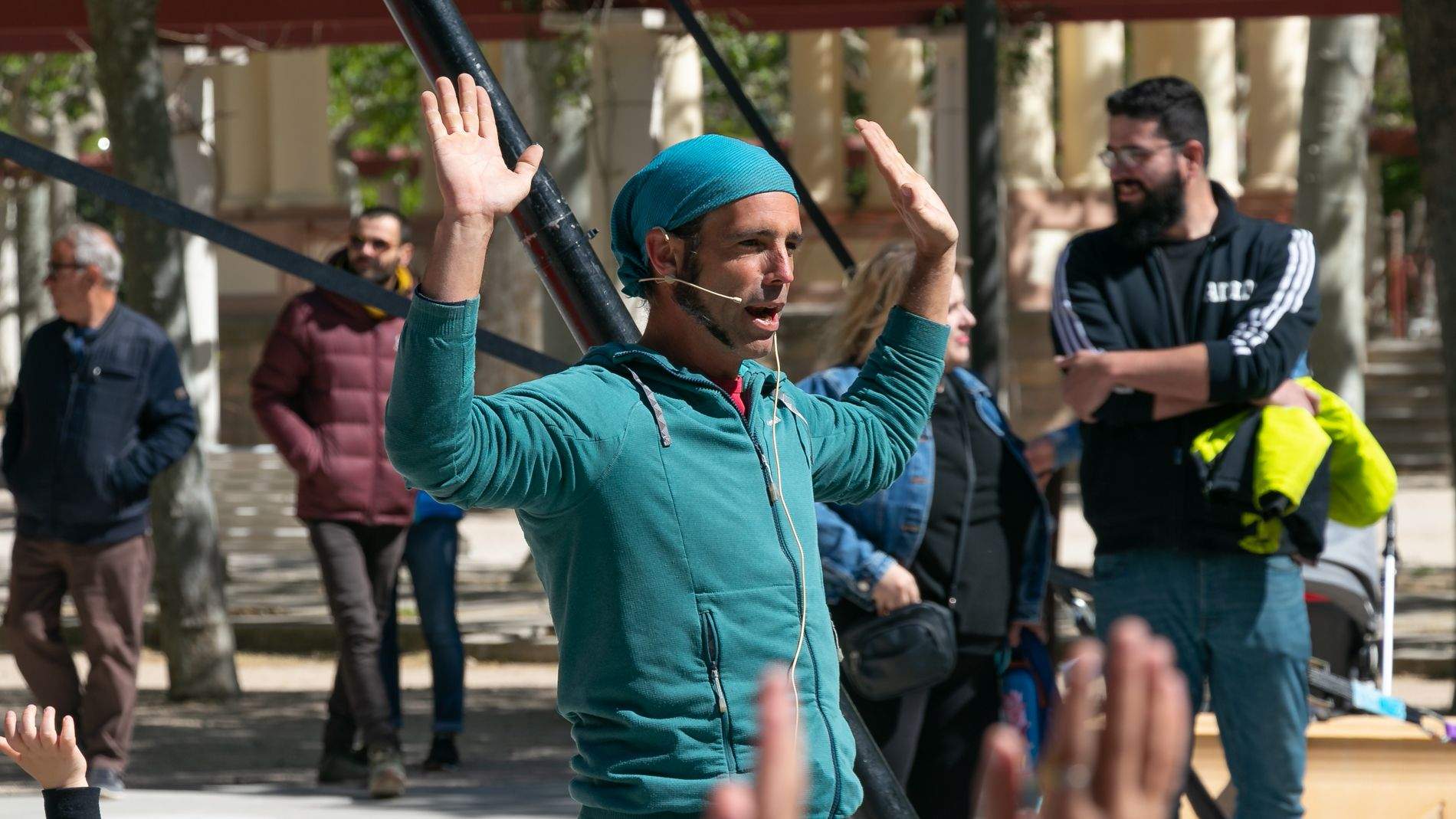 Día Mundial del Circo en Huesca. Foto Estela Alcay 