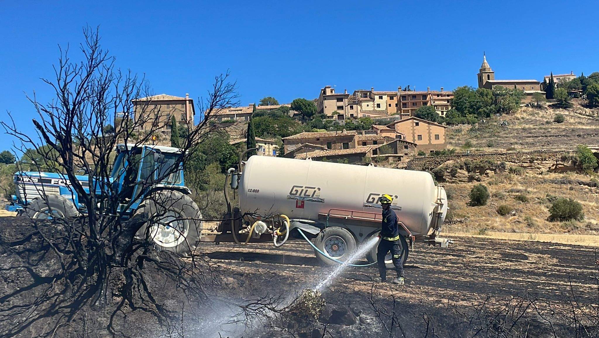 Incendio en Castilsabás