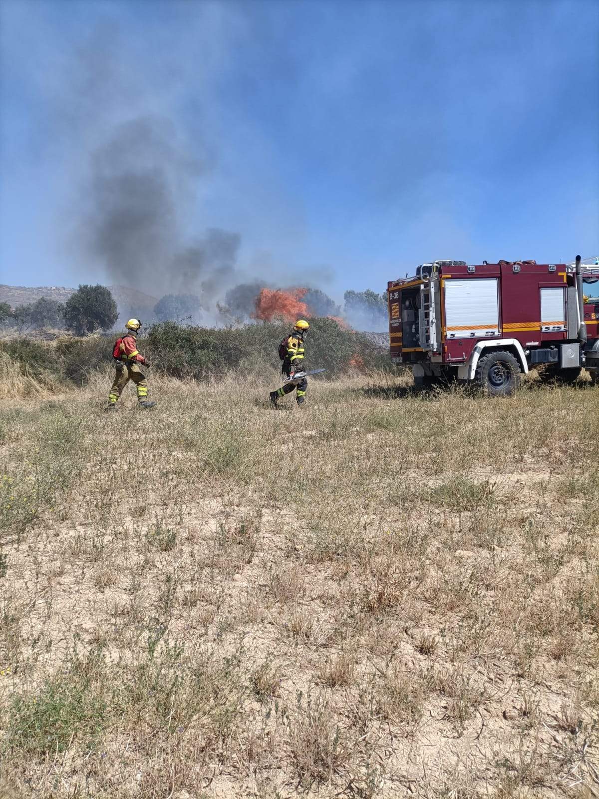 Incendio en Castilsabás