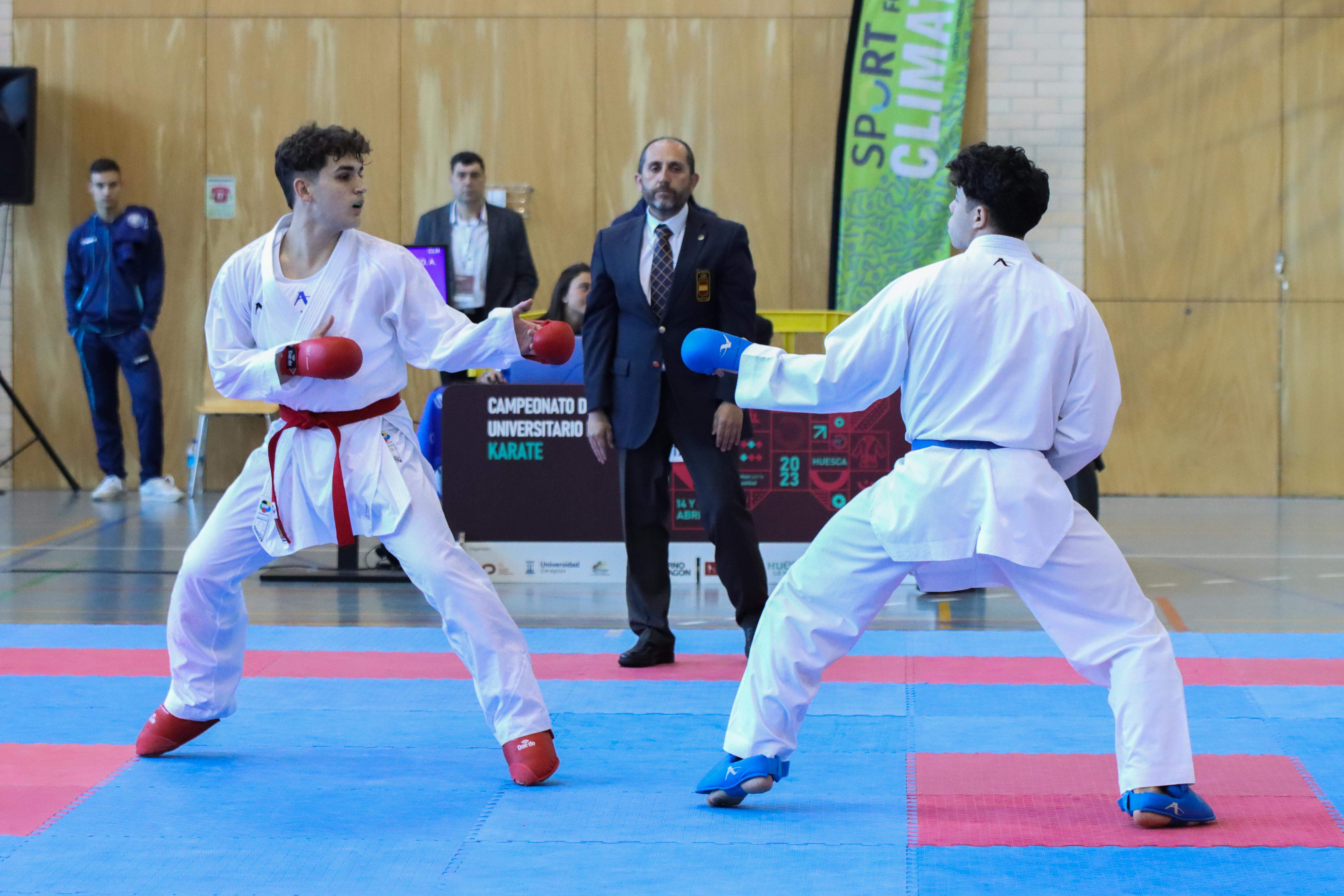 Campeonato de España Universitario de karate en Huesca. Foto: David Martínez