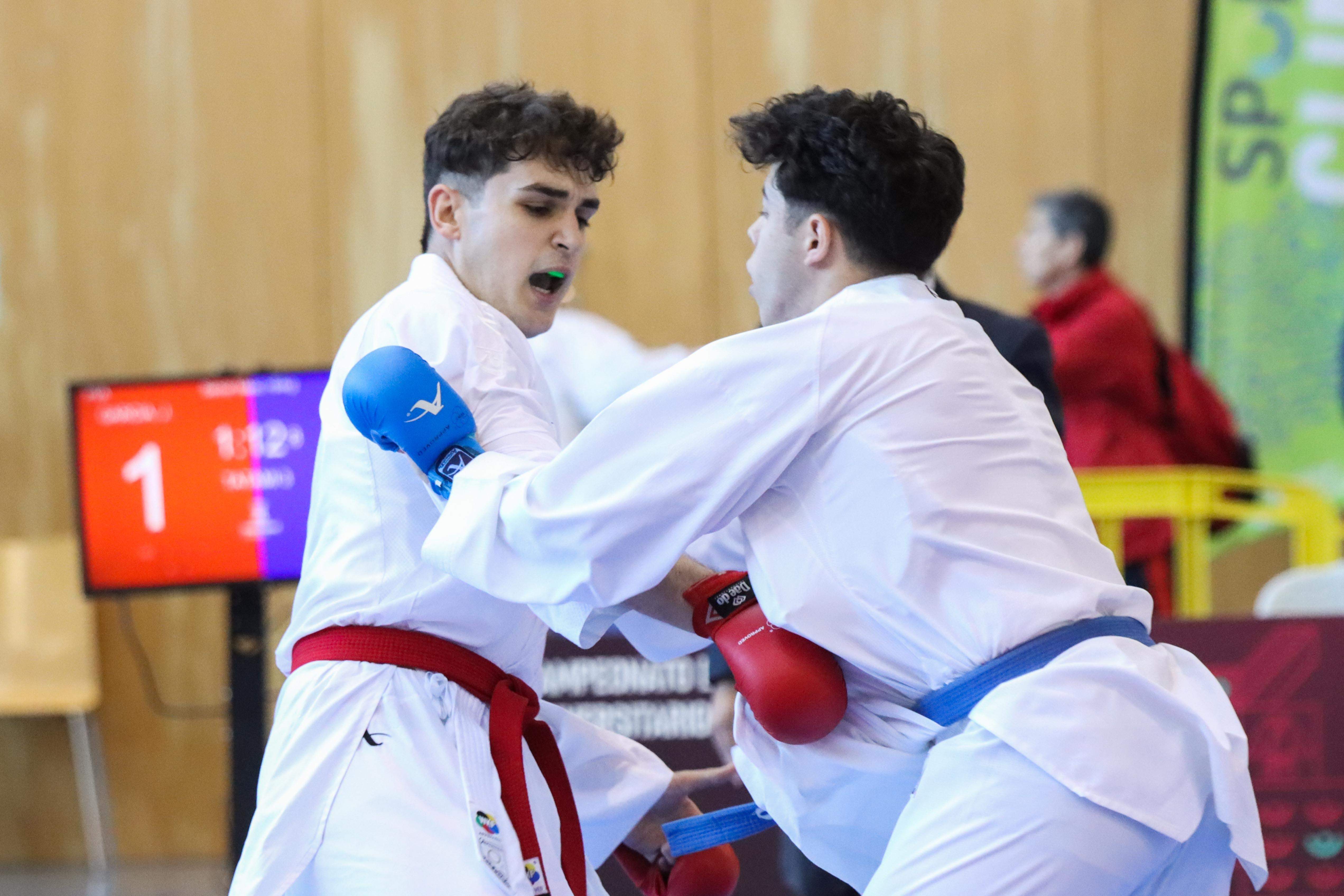 Campeonato de España Universitario de karate en Huesca. Foto: David Martínez