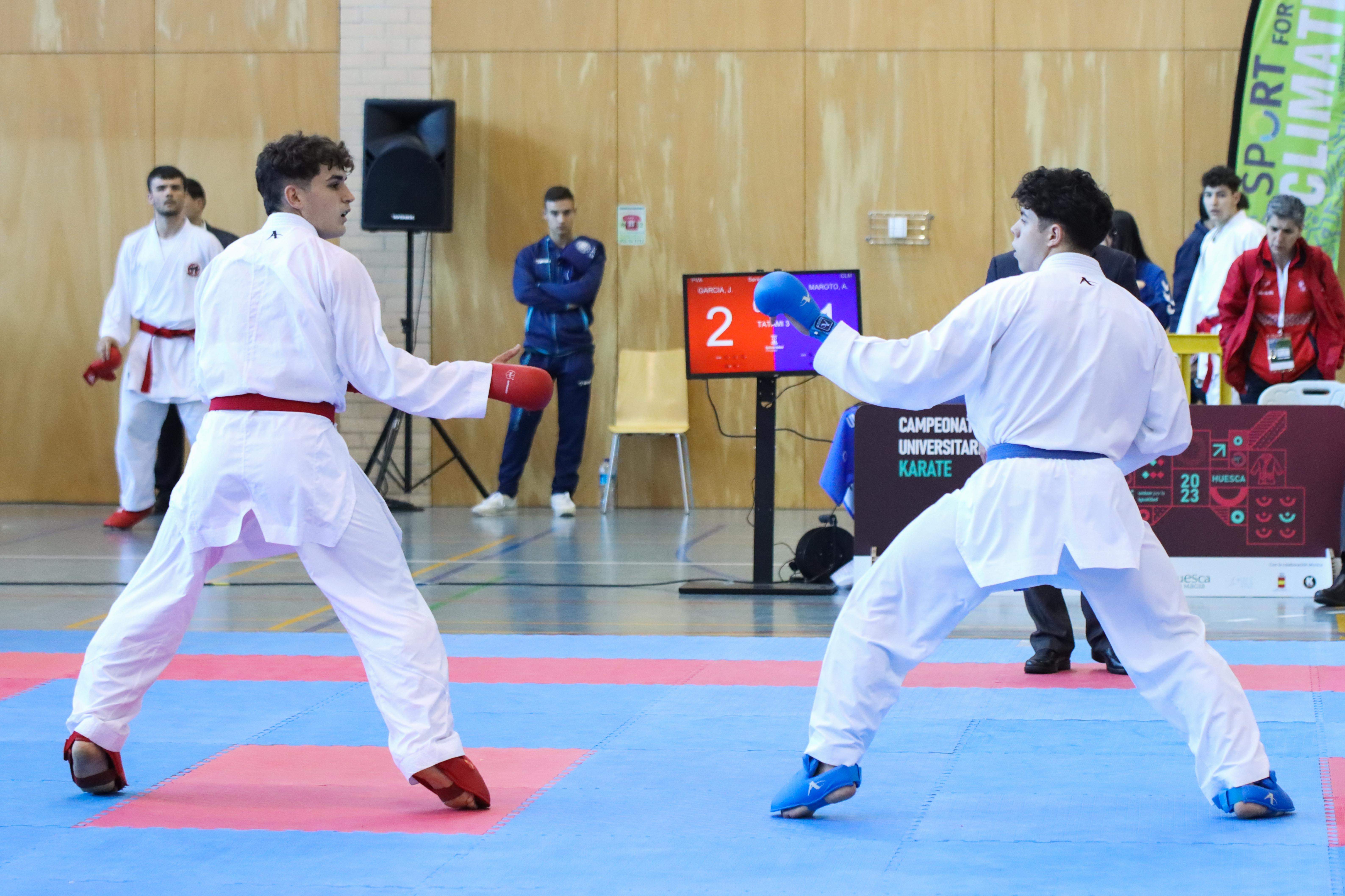 Campeonato de España Universitario de karate en Huesca. Foto: David Martínez