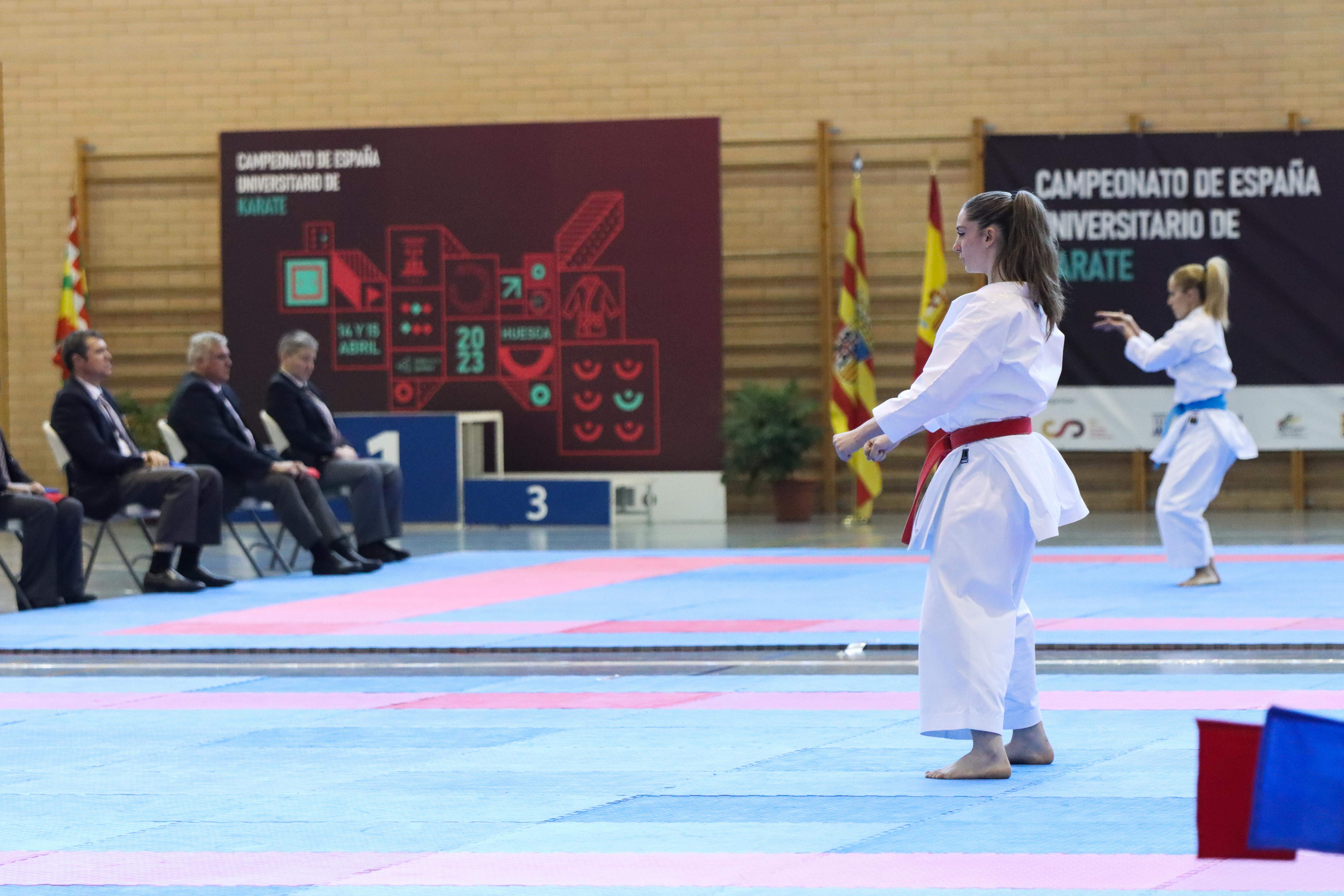 Campeonato de España Universitario de karate en Huesca. Foto: David Martínez