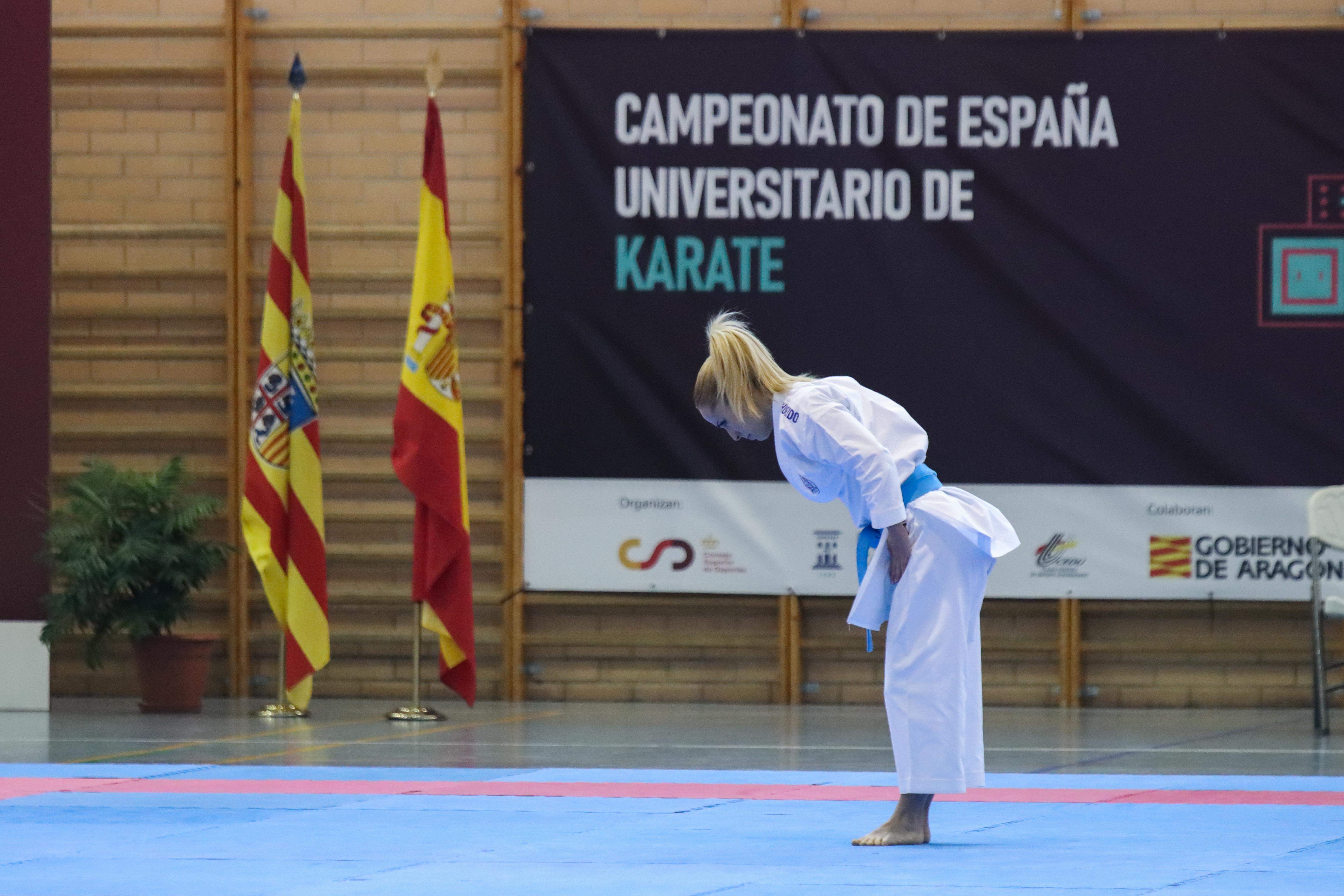 Campeonato de España Universitario de karate en Huesca. Foto: David Martínez